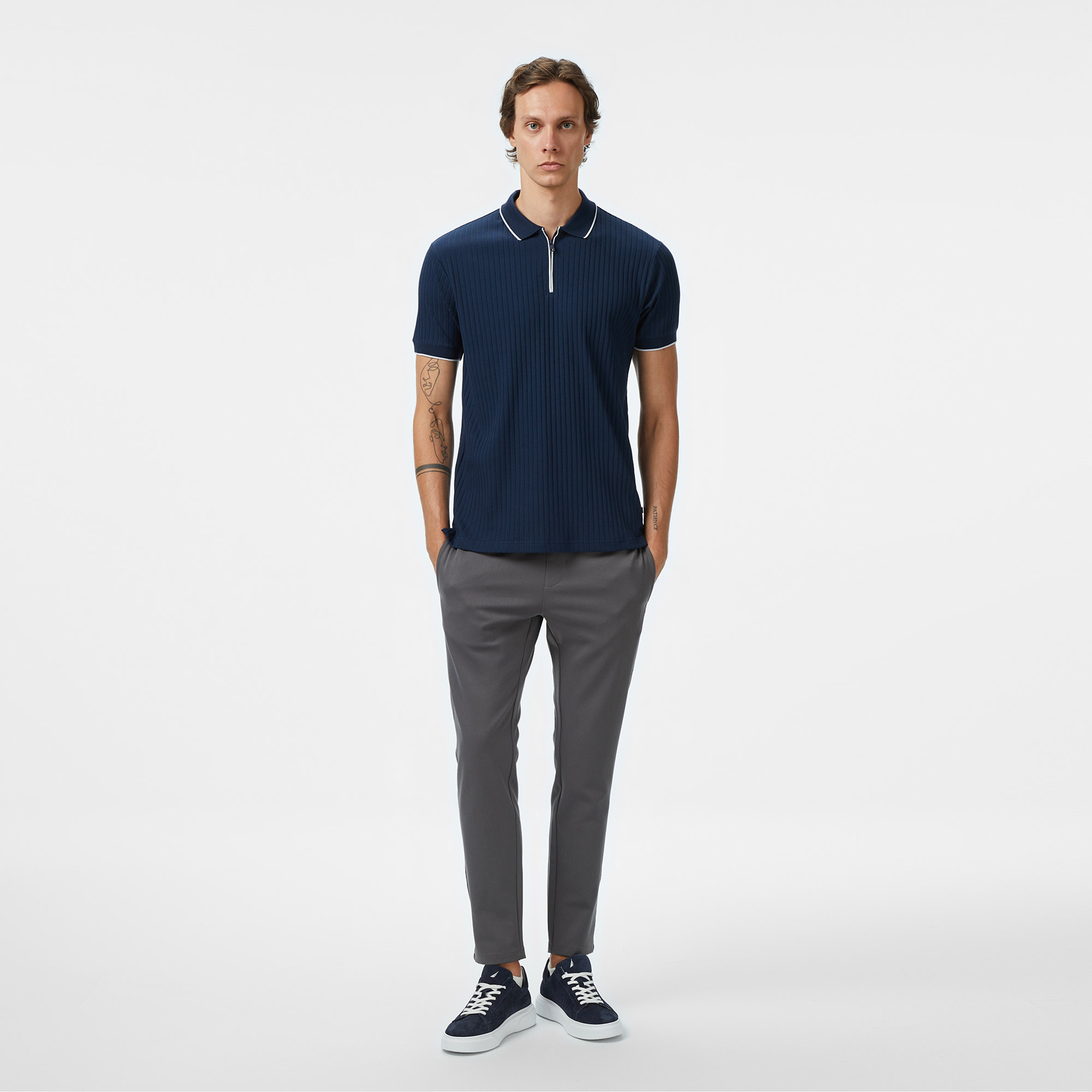 Nautica Erkek Lacivert Classic Fit Polo