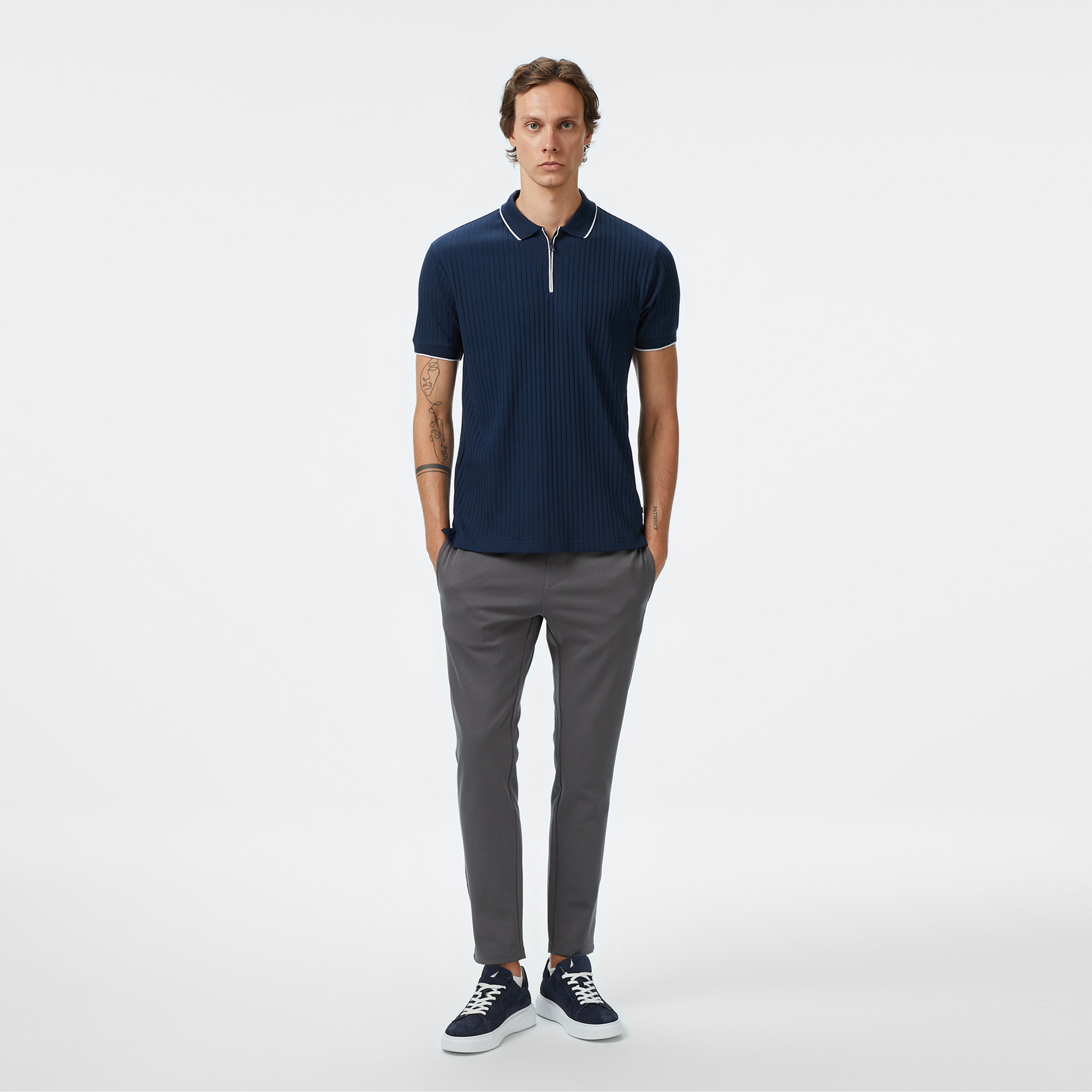 Nautica Erkek Lacivert Classic Fit Polo