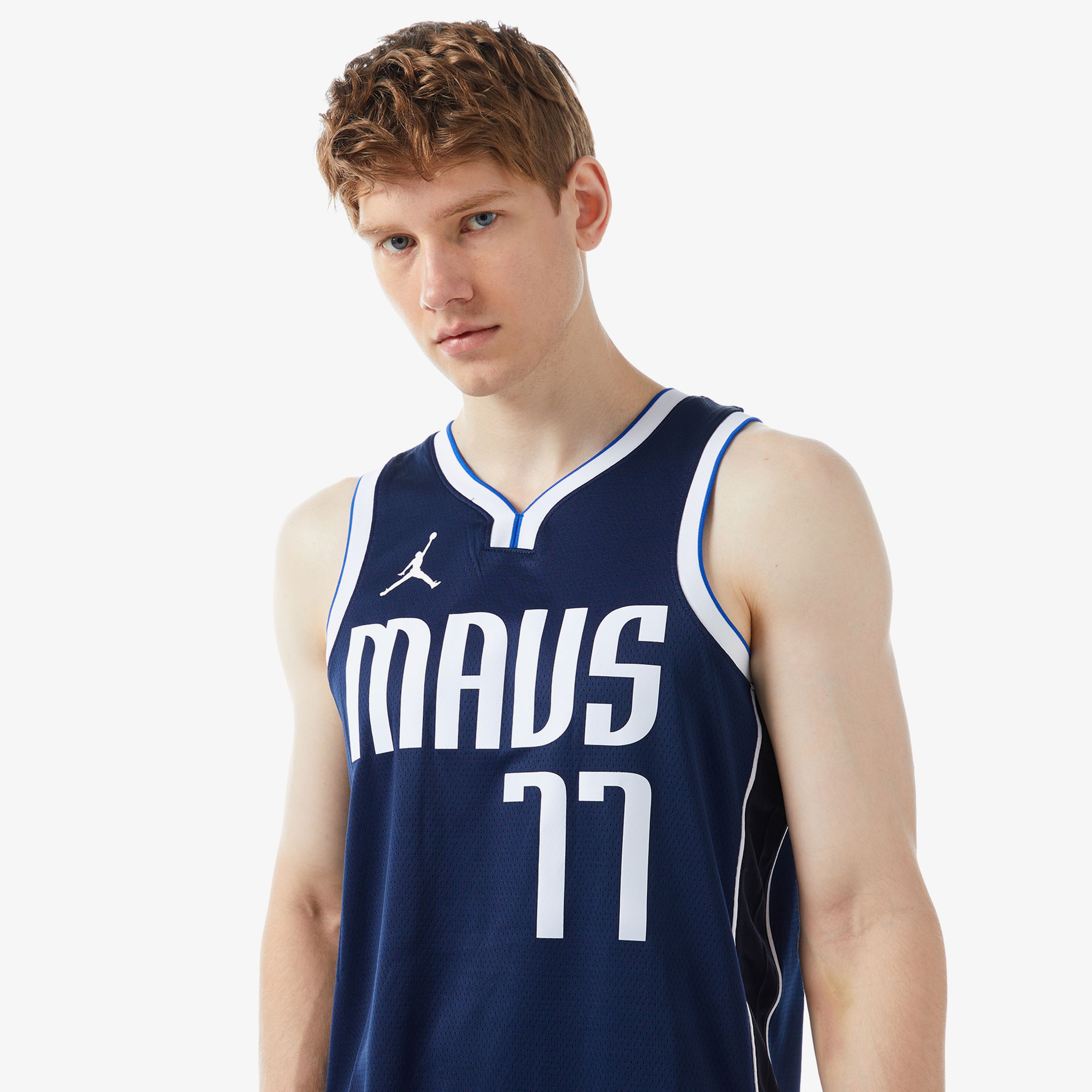 Nike Dallas Mavericks Luka Doncic Erkek Mavi Basketbol Forması