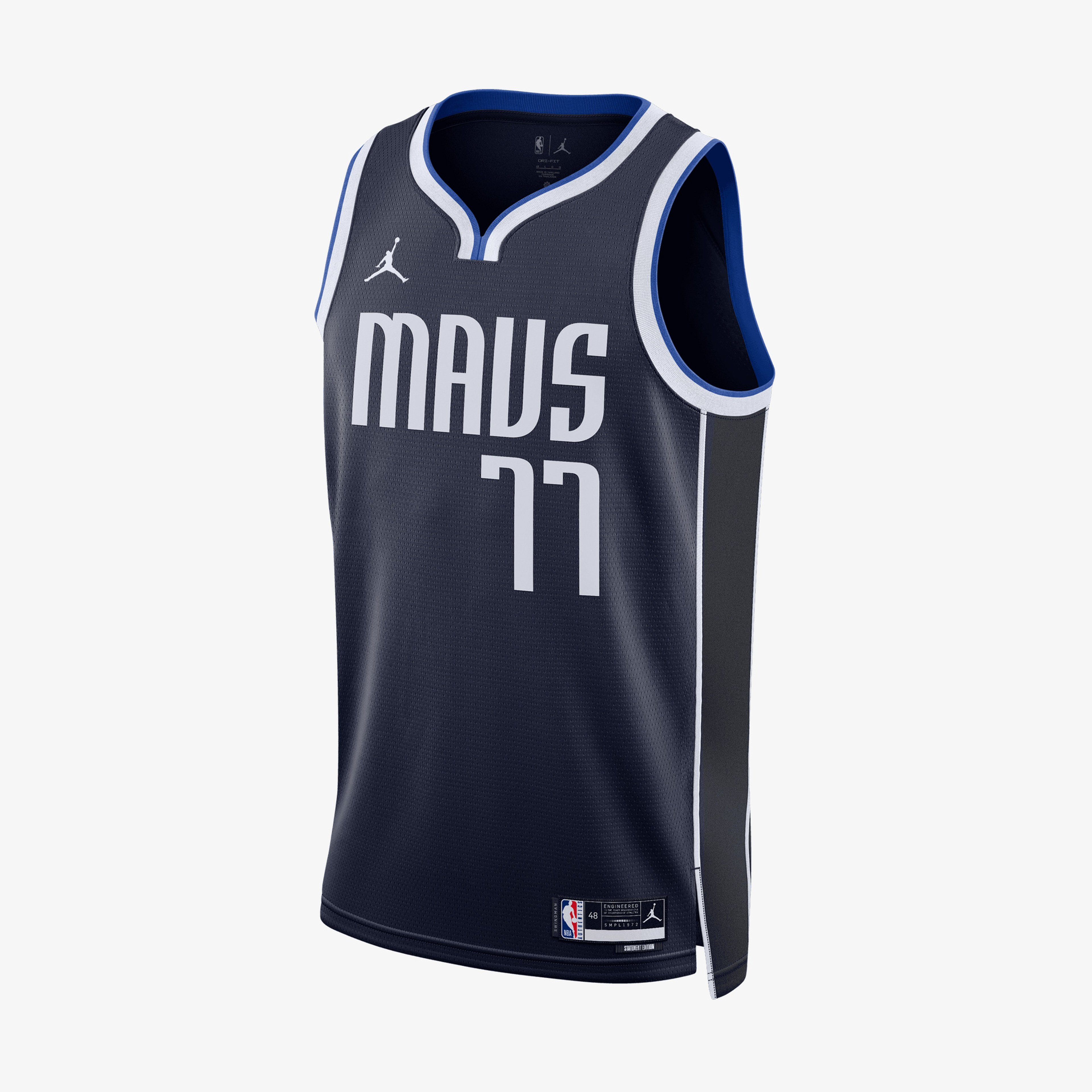 Nike Dallas Mavericks Luka Doncic Erkek Mavi Basketbol Forması