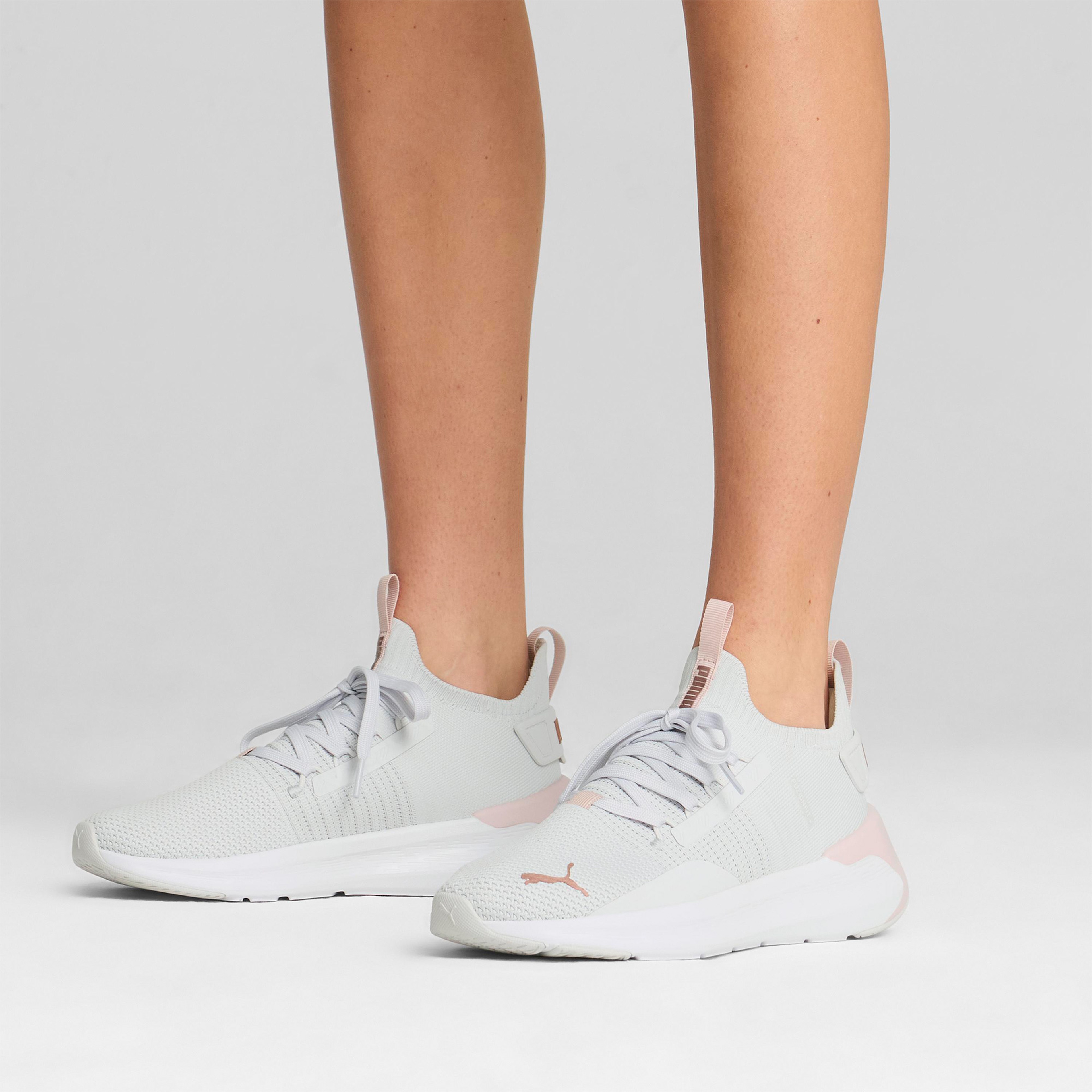 Puma Softride Symmetry Fuzion Kadın Gri Koşu Ayakkabısı