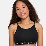 Nike Dri-Fit One High Collar Çocuk Siyah Antrenman Bra