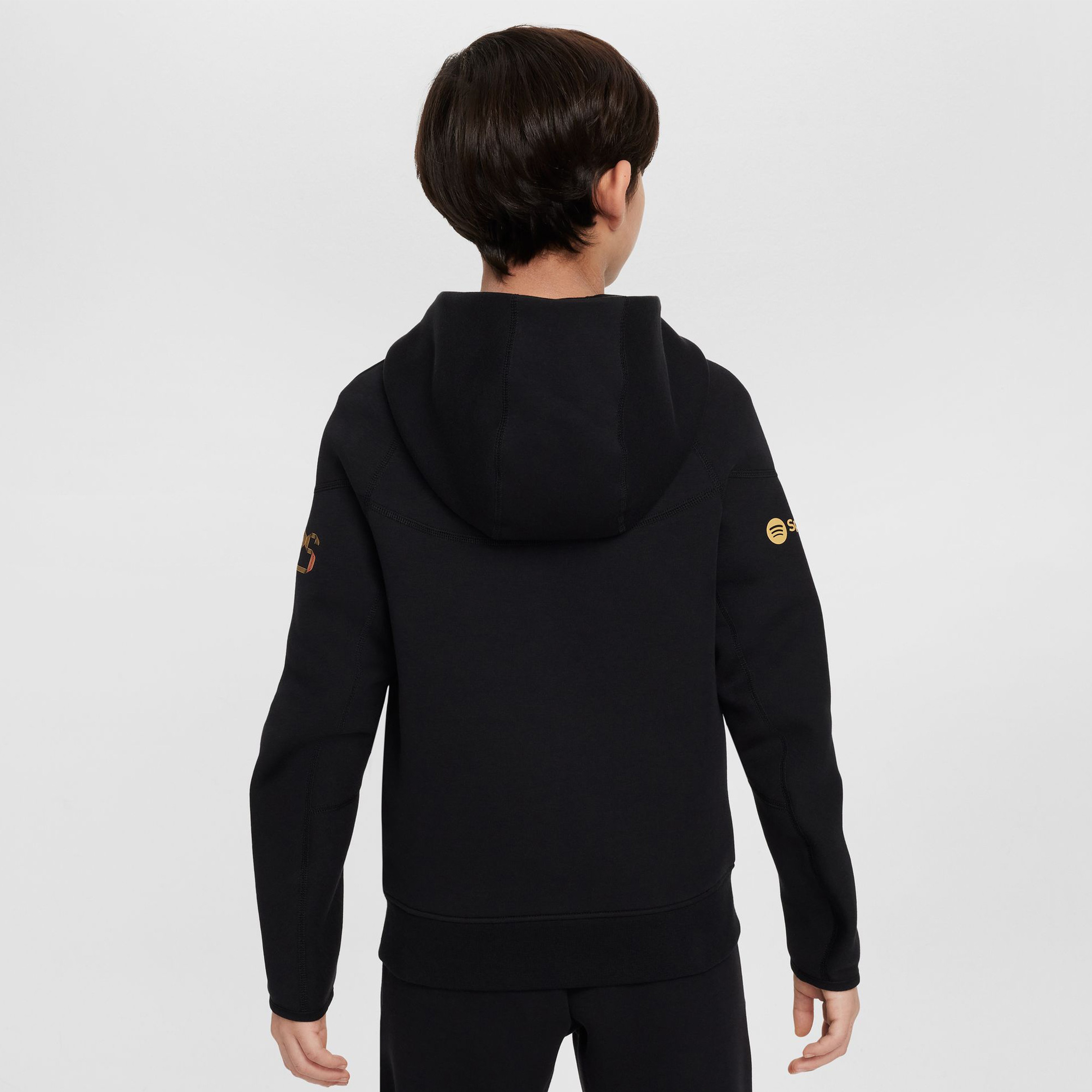 Nike FC Barcelona Tech Fleece Çocuk Siyah Futbol Sweatshirt