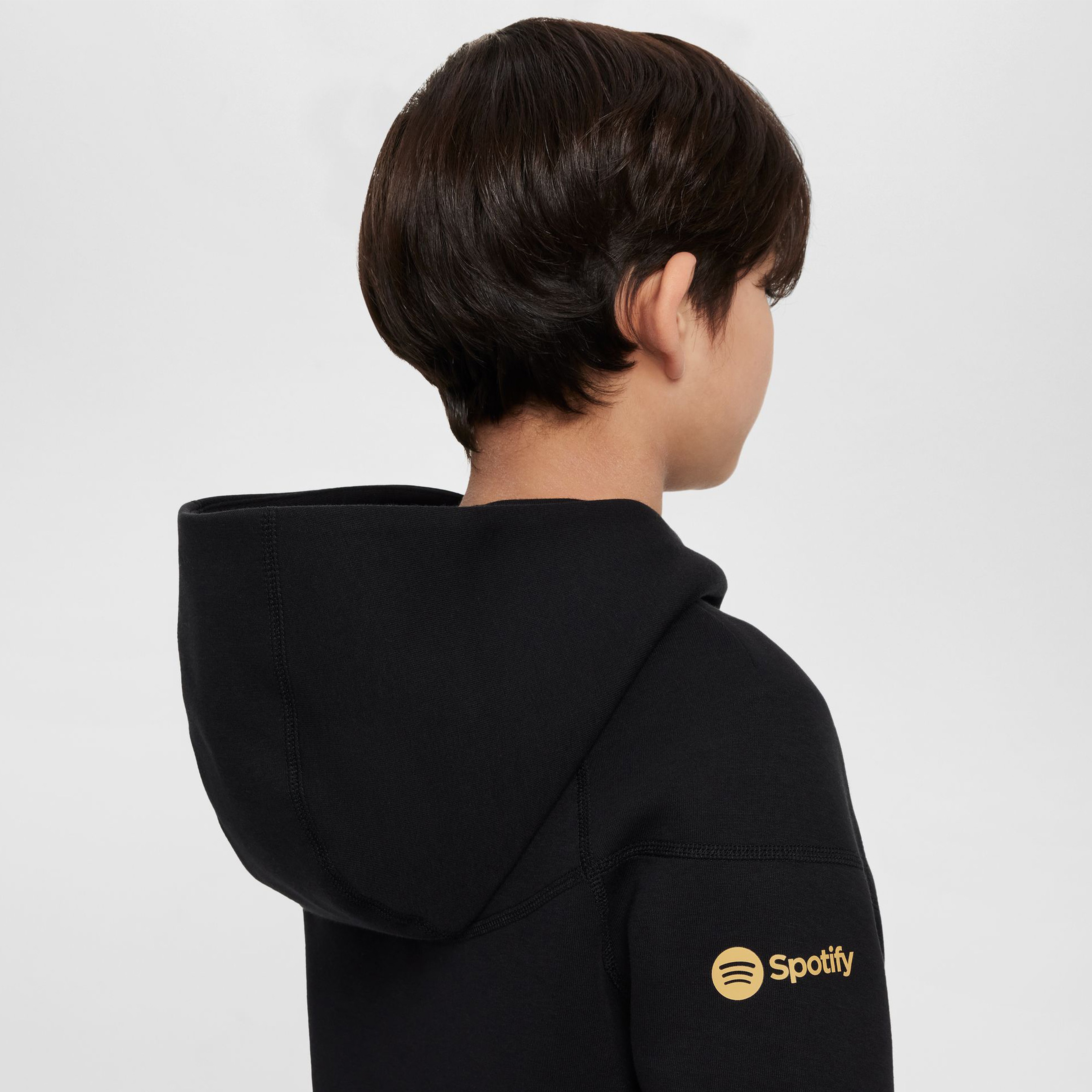 Nike FC Barcelona Tech Fleece Çocuk Siyah Futbol Sweatshirt