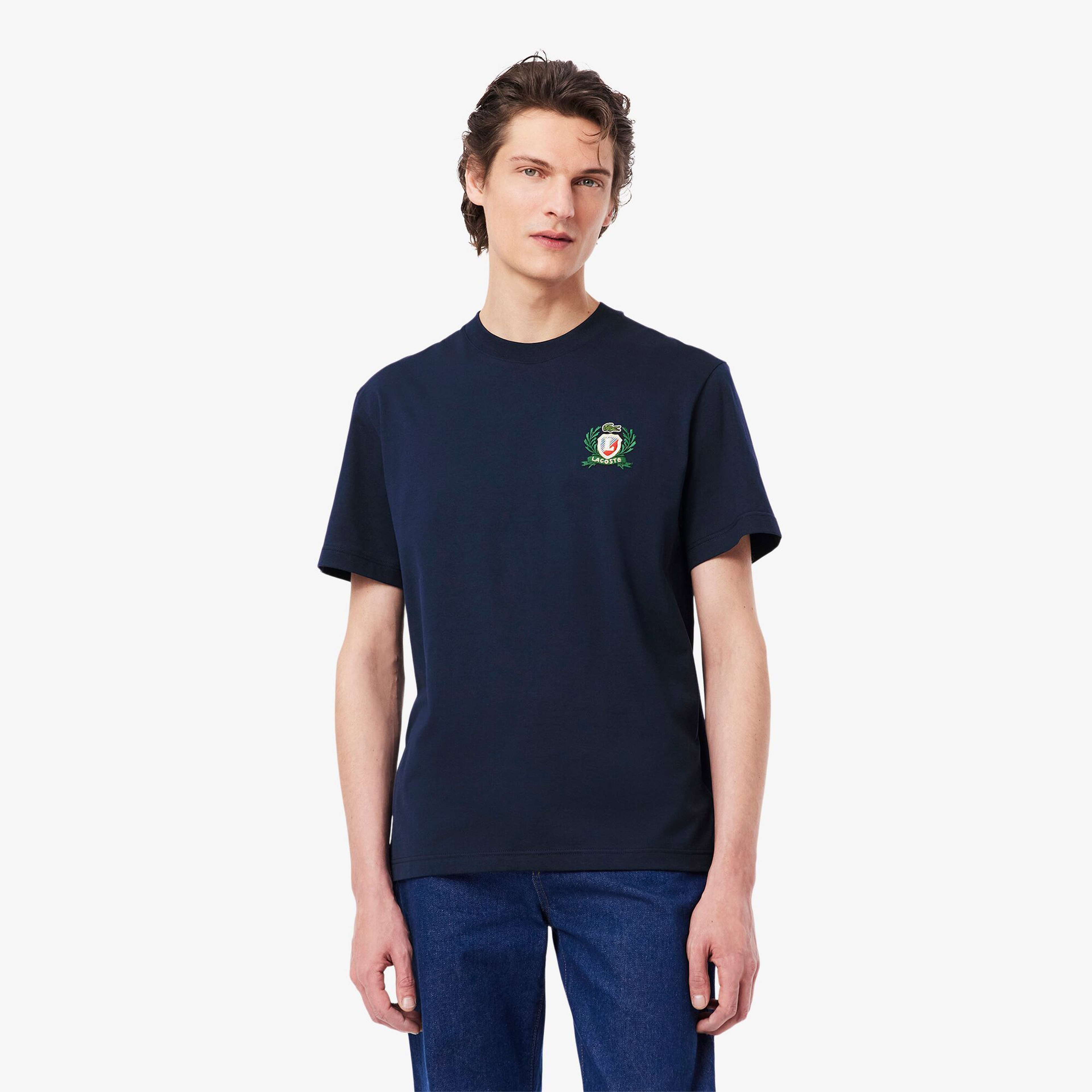 French Made Embroidered Badge T-shirt