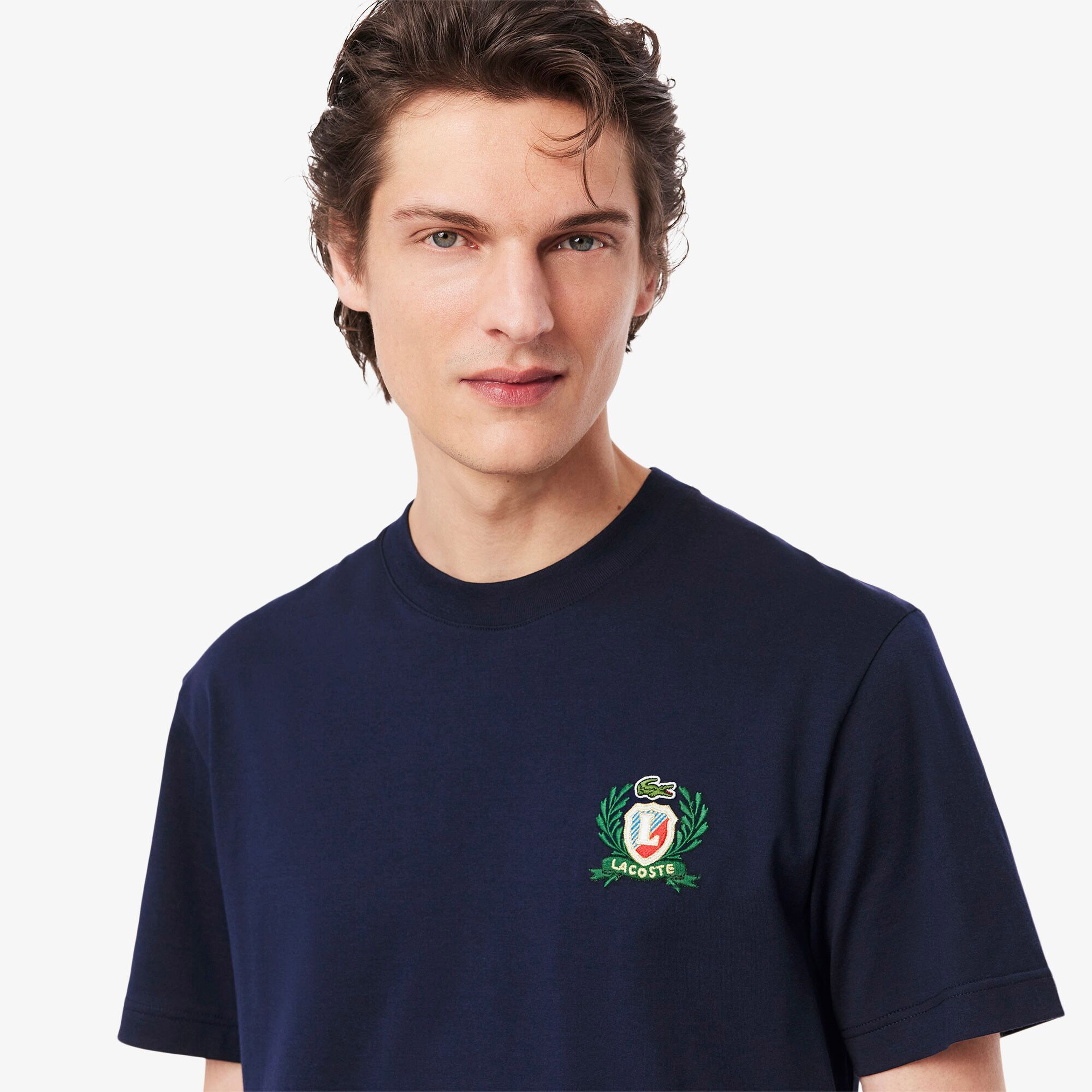 French Made Embroidered Badge T-shirt