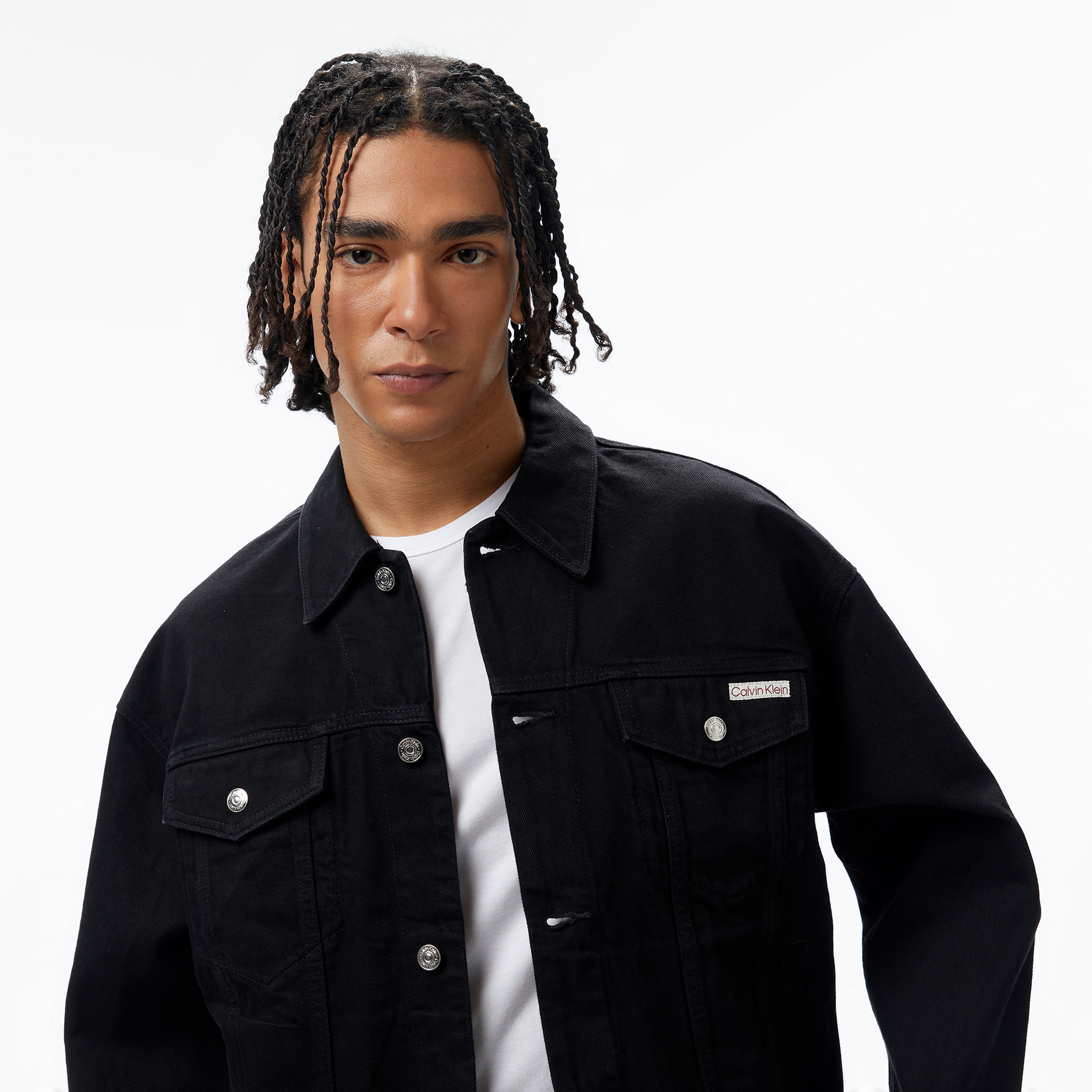 Calvin Klein Ls 90'S Ns Trucker Erkek Siyah Ceket