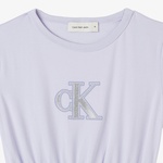 Calvin Klein Monologo Metallic Çocuk Mor Elbise