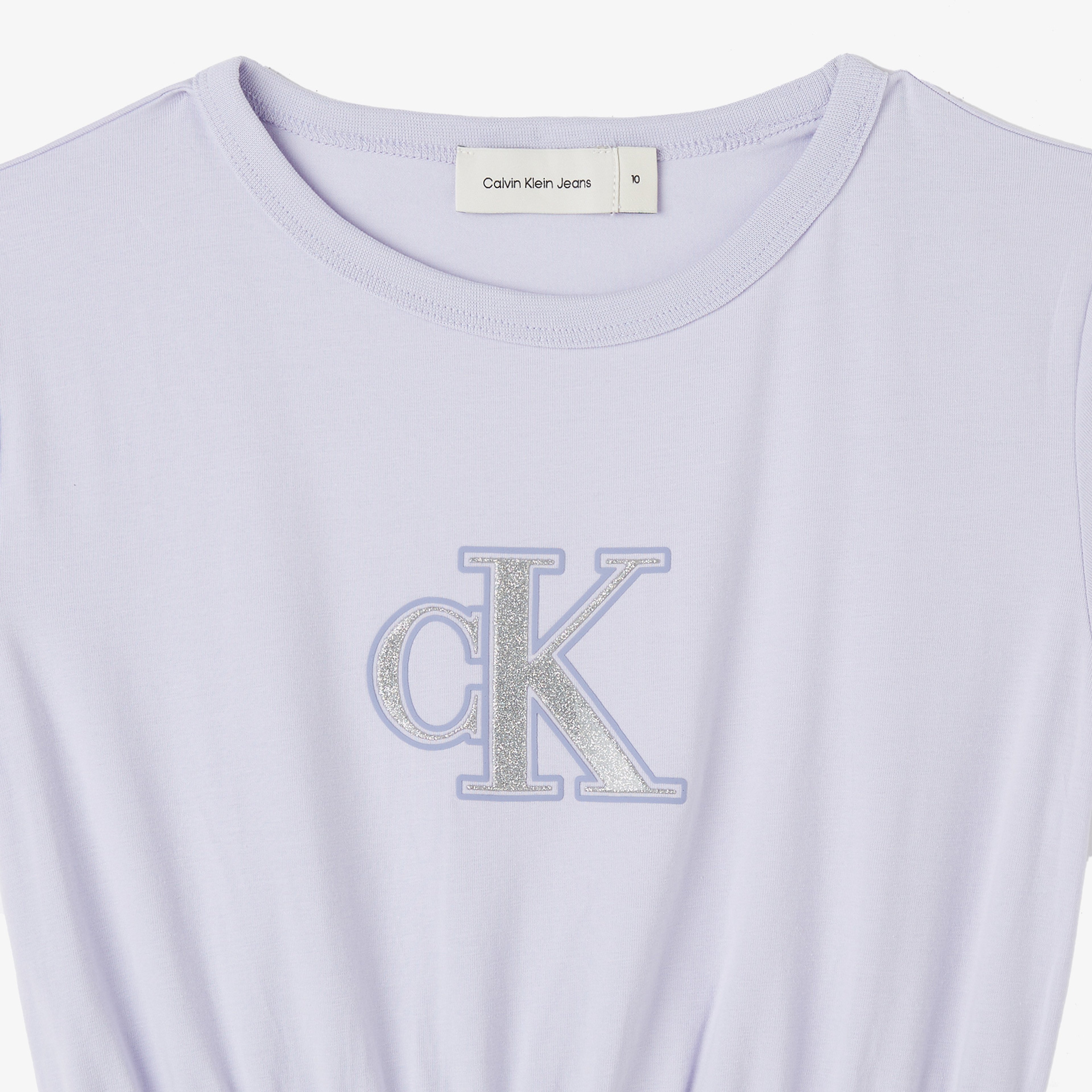 Calvin Klein Monologo Metallic Çocuk Mor Elbise