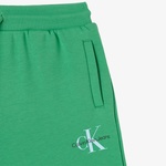 Calvin Klein Monogram Relaxed Çocuk Yeşil Şort