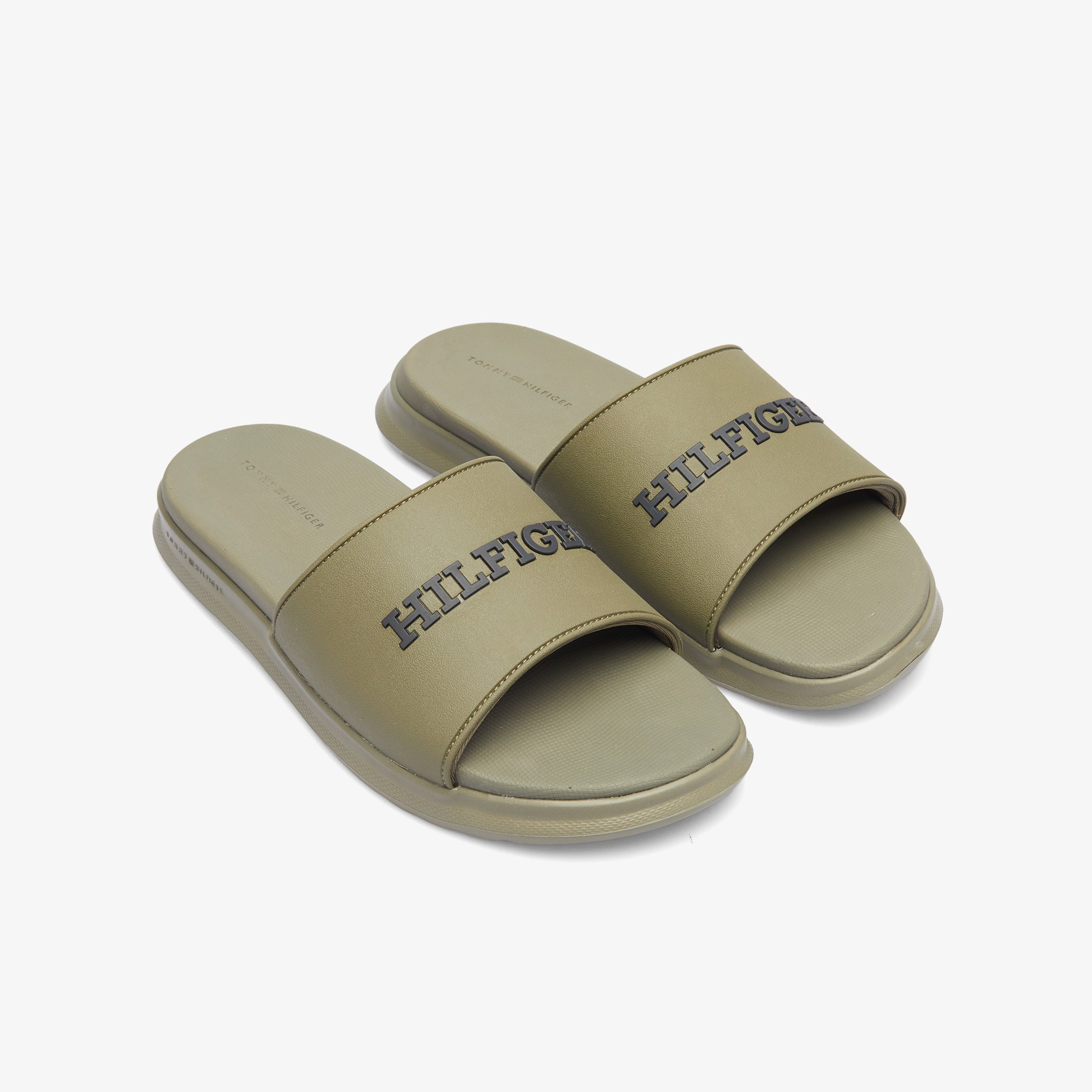 Tommy Hilfiger Erkek Haki Terlik