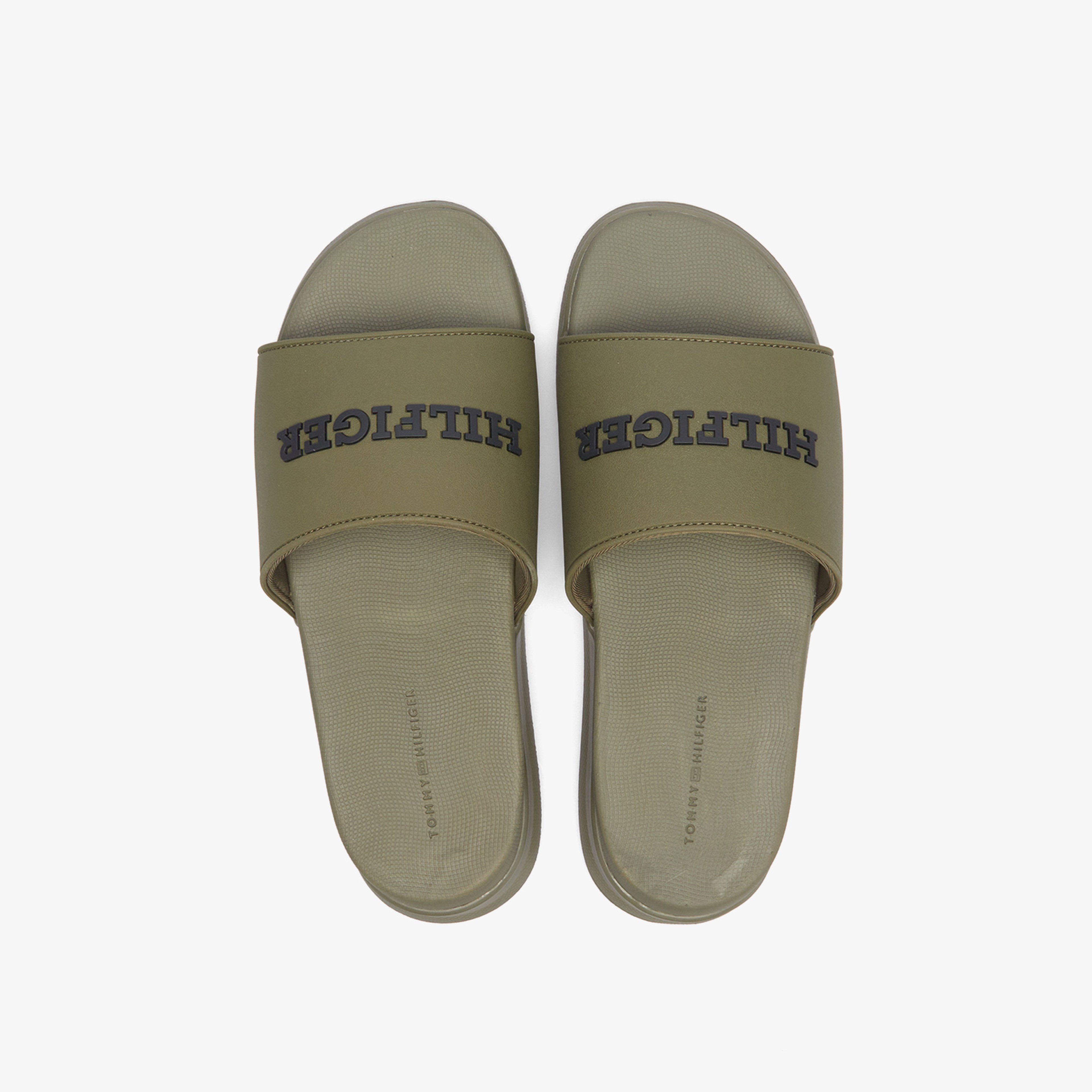 Tommy Hilfiger Erkek Haki Terlik