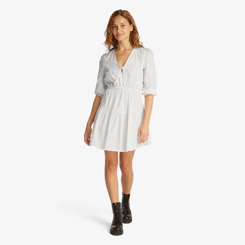 Tommy Hilfiger Kadın Beyaz Elbise