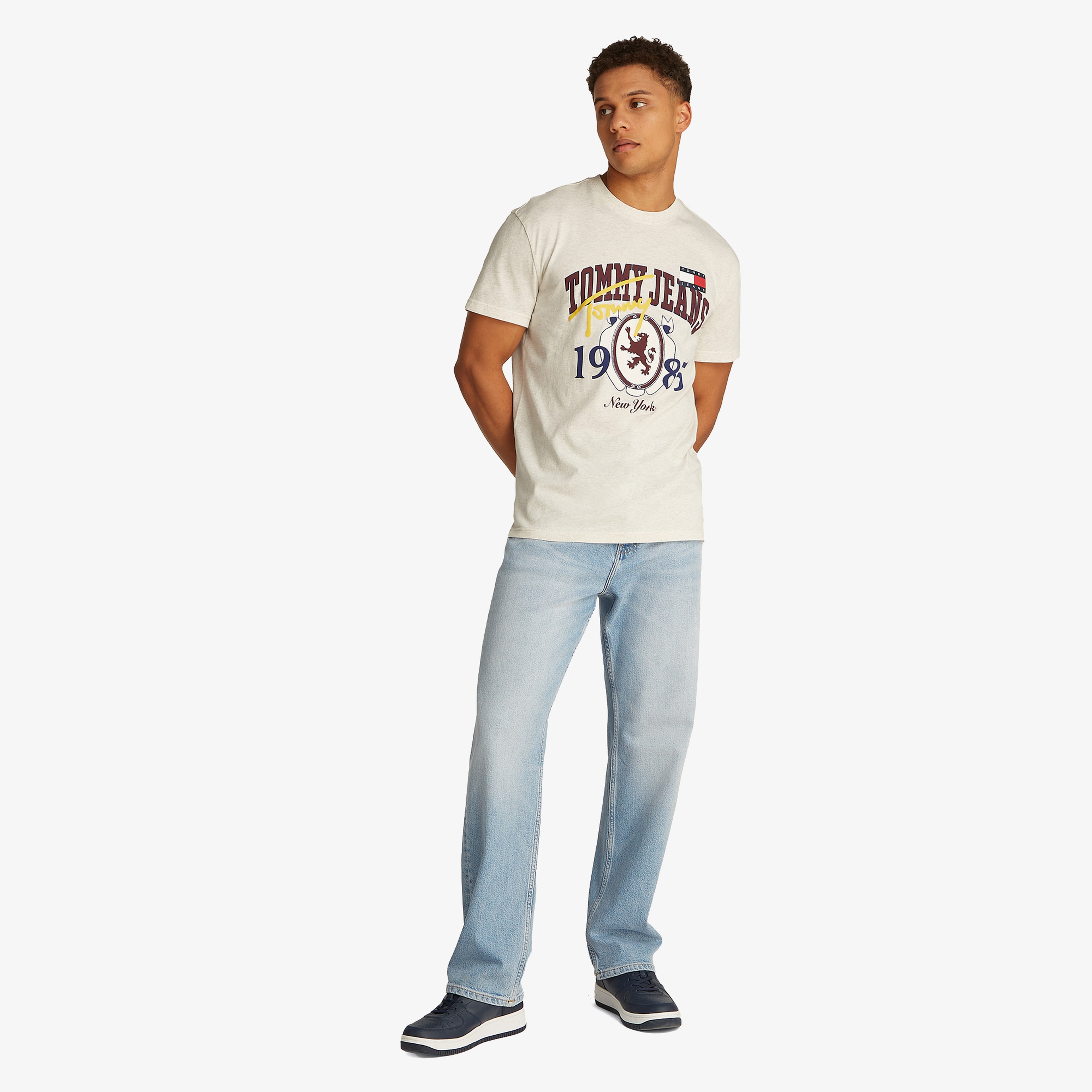 Tommy Hilfiger Erkek Bej T-Shirt