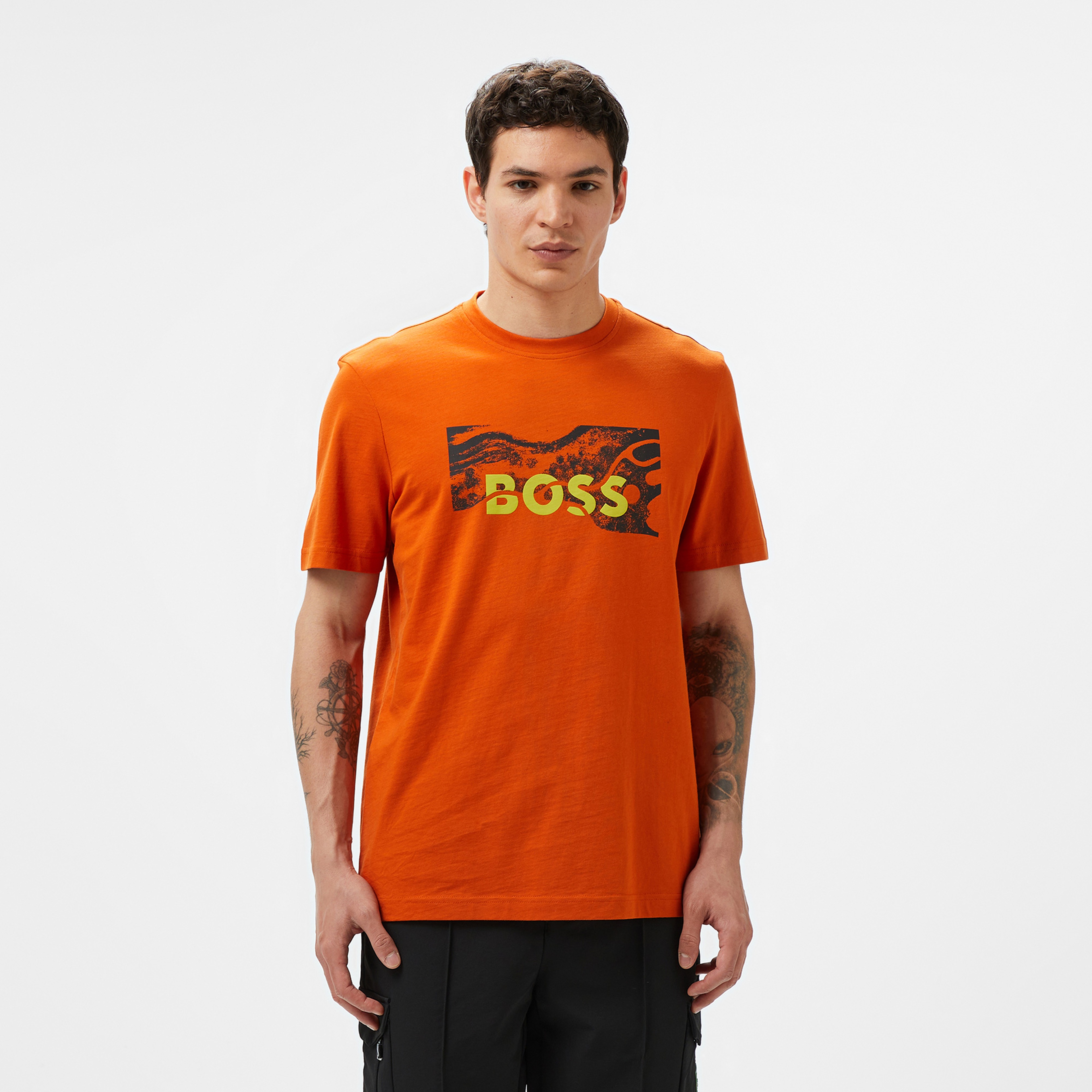 Boss Erkek Turuncu T-Shirt