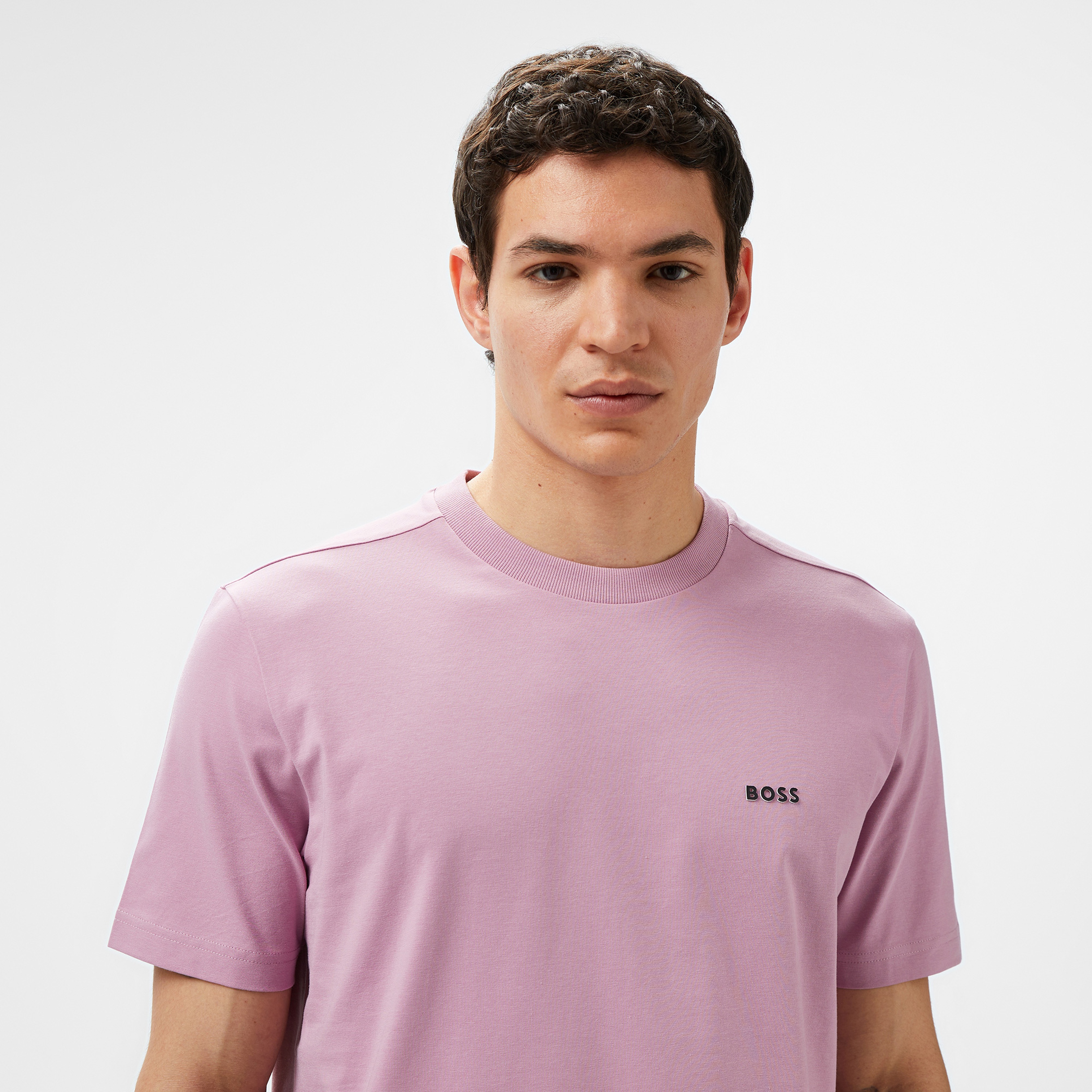 Boss Erkek Mor T-Shirt