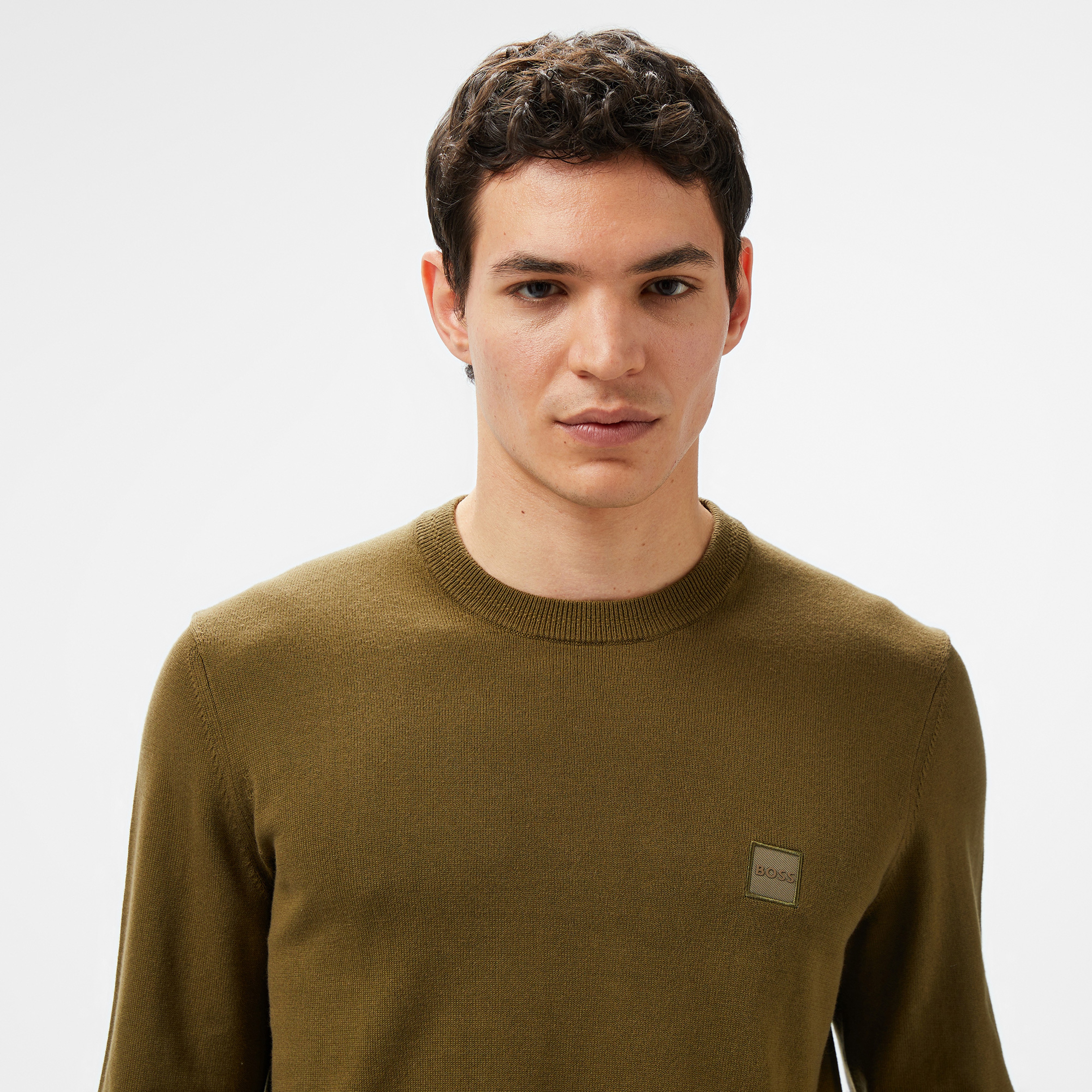 Boss Erkek Yeşil Kazak