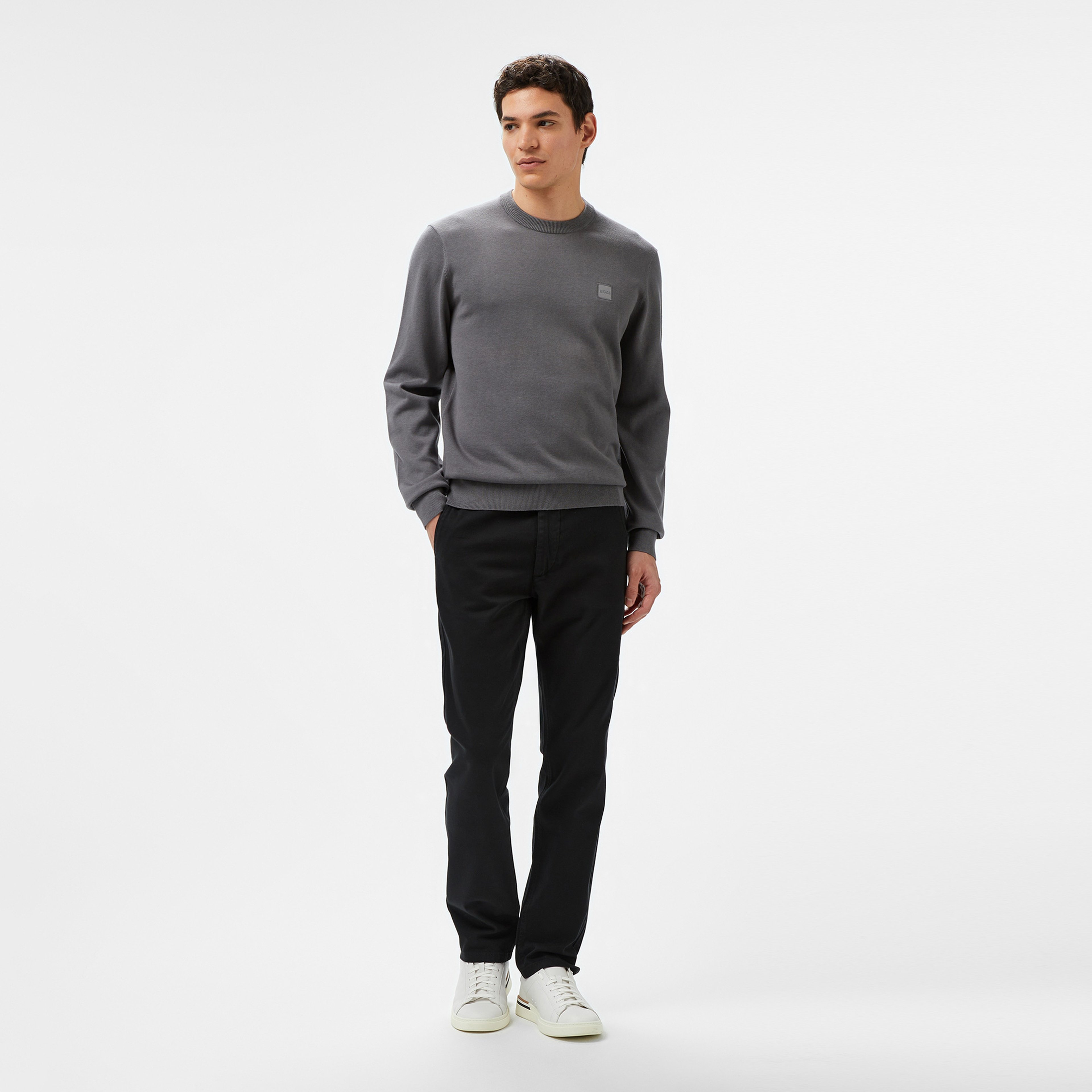 Boss Erkek Gri Triko