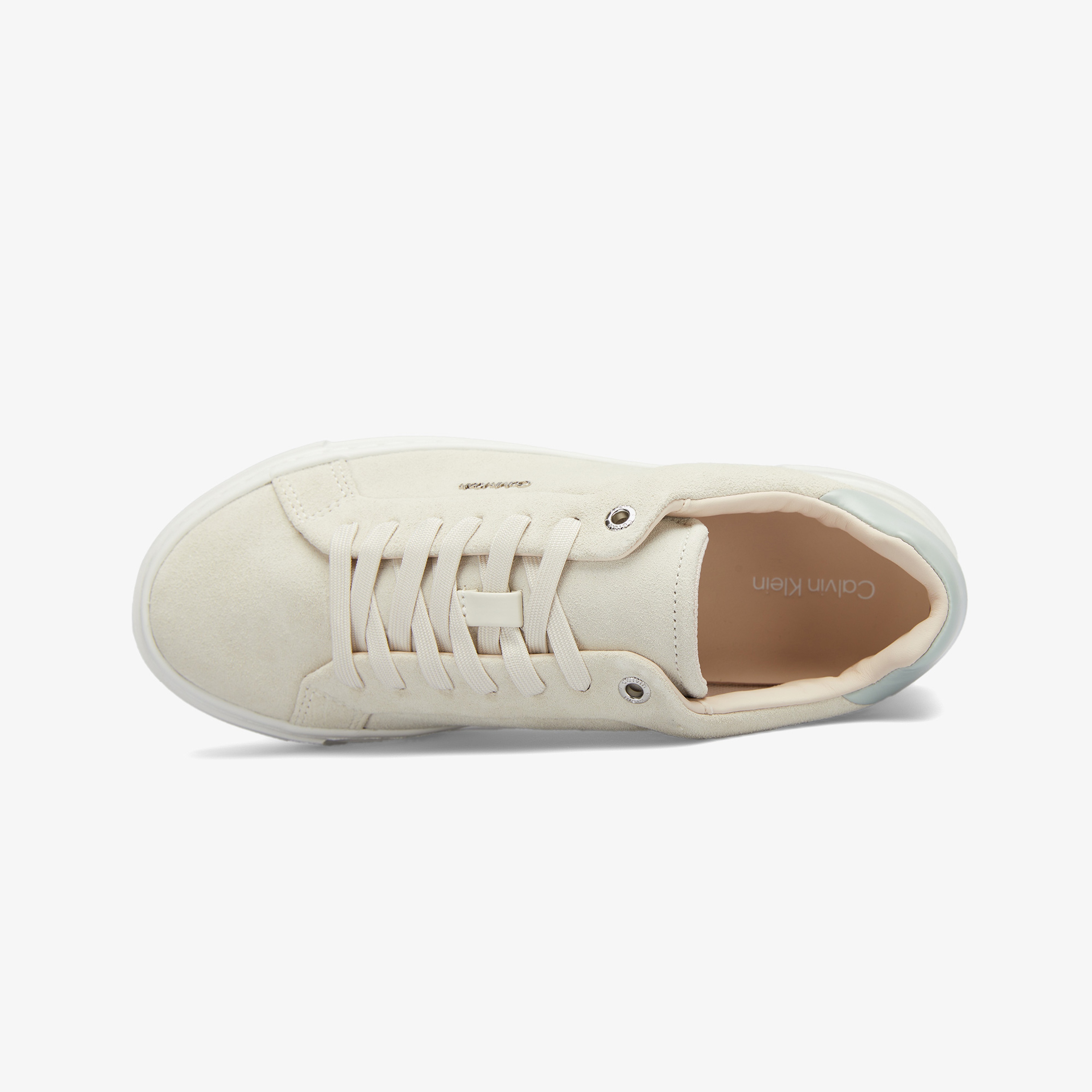 Calvin Klein Flatform Cup Lace Up Kadın Bej Spor Ayakkabı