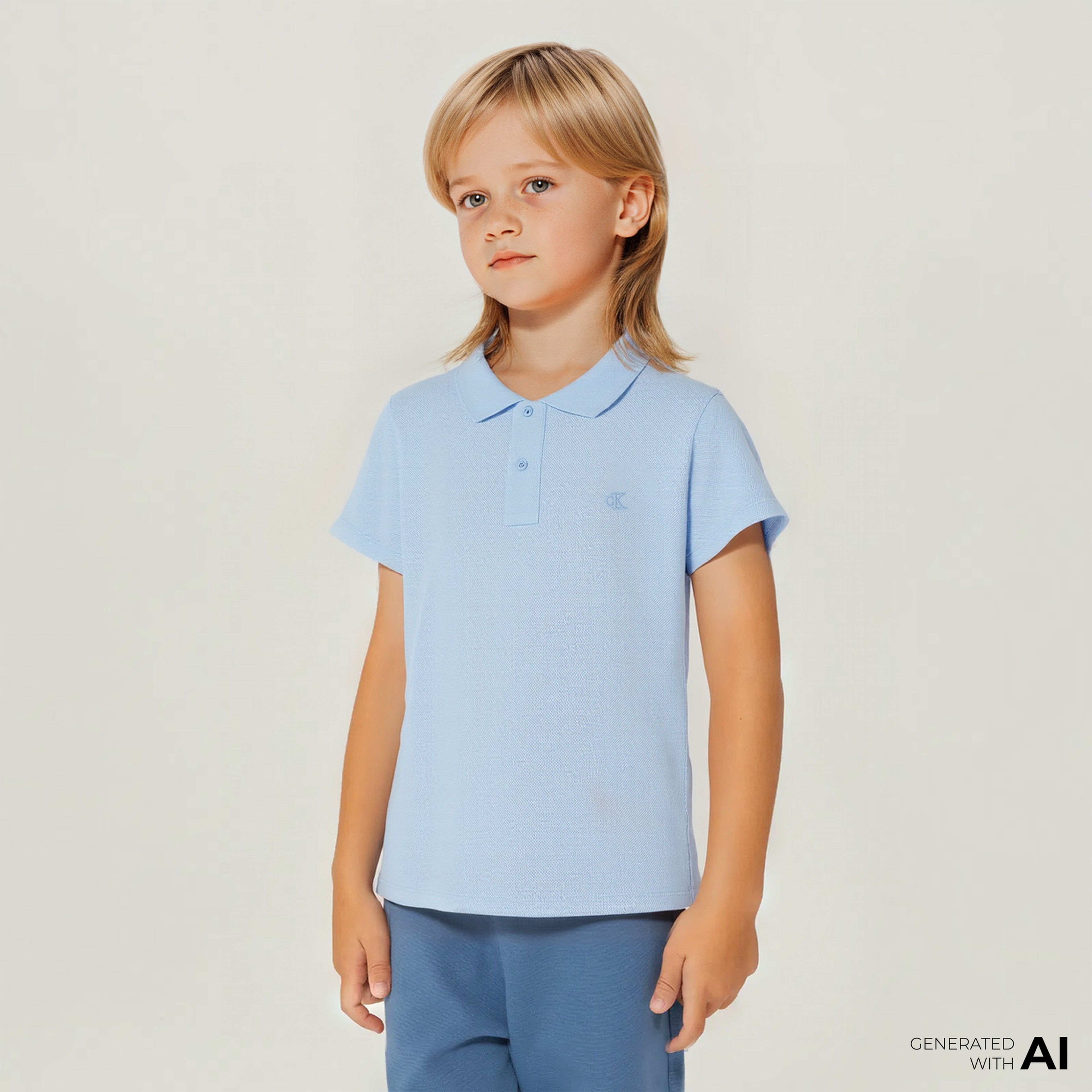 Calvin Klein Essential Ss Reg. Polo Çocuk Mavi Polo