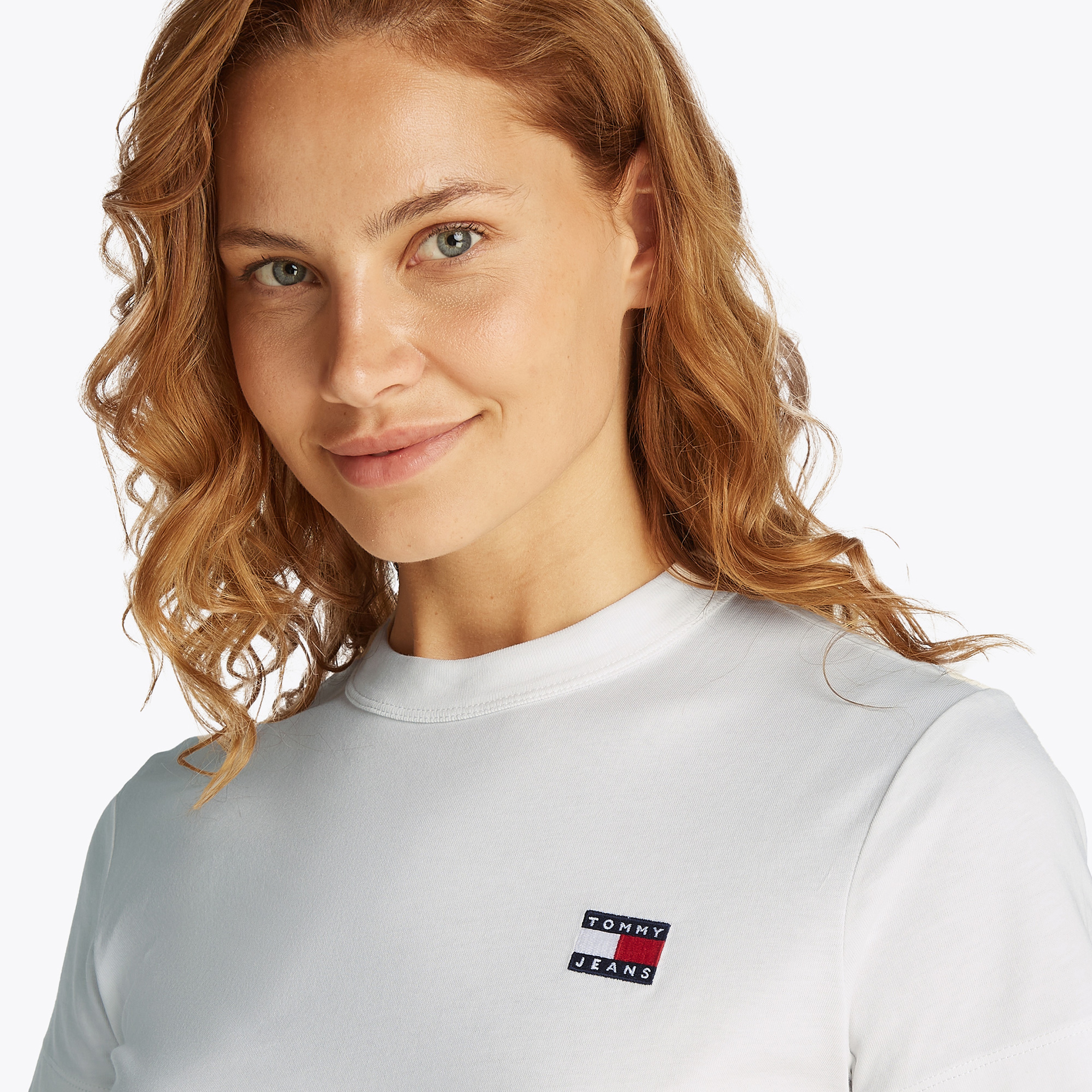 Tommy Hilfiger Kadın Beyaz T-Shirt