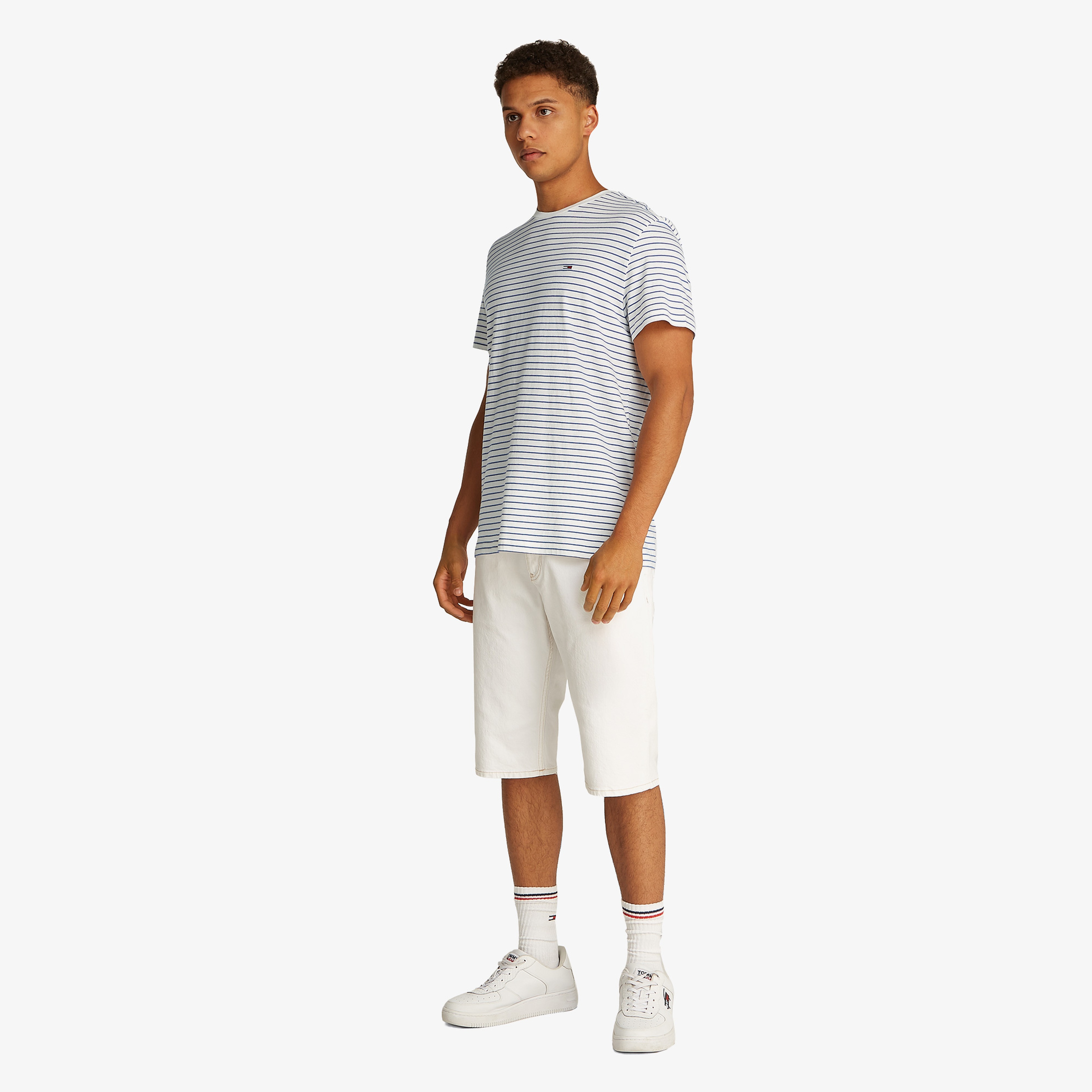 Tommy Hilfiger Erkek Mavi T-Shirt
