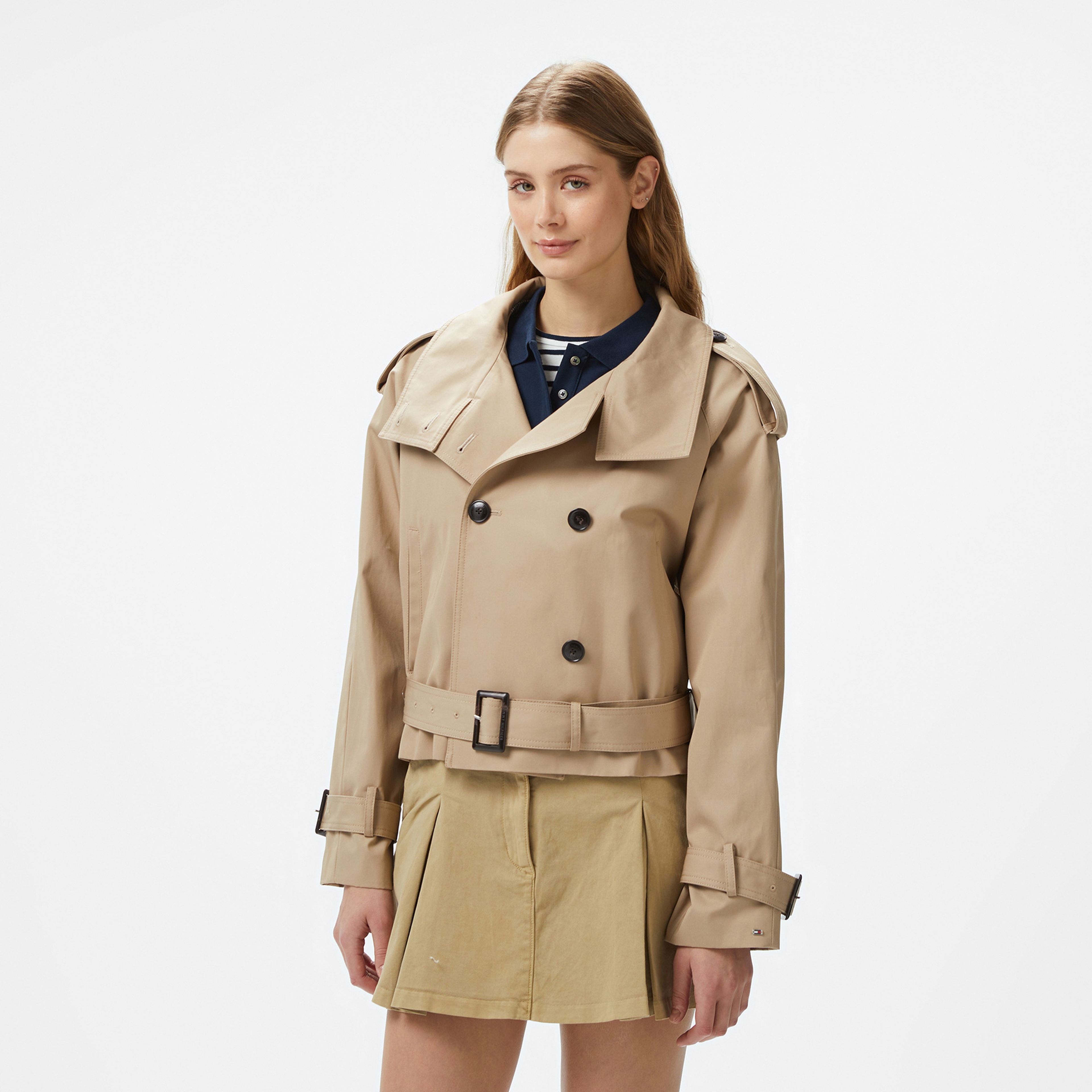 Tommy Hilfiger Kadın Bej Mont