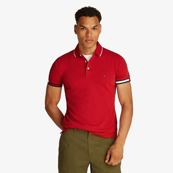 Tommy Hilfiger Erkek Kırmızı Polo