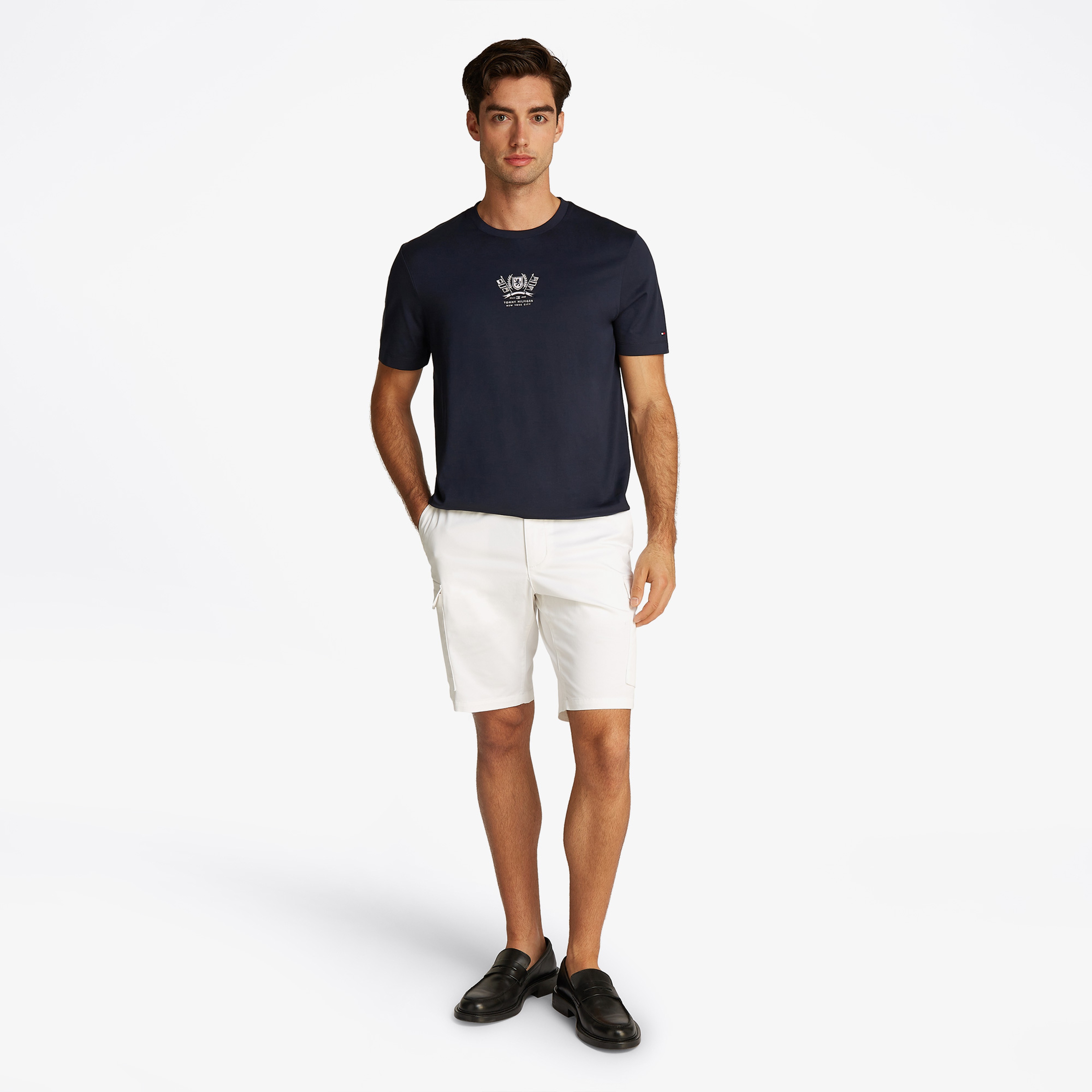Tommy Hilfiger Erkek Mavi T-Shirt