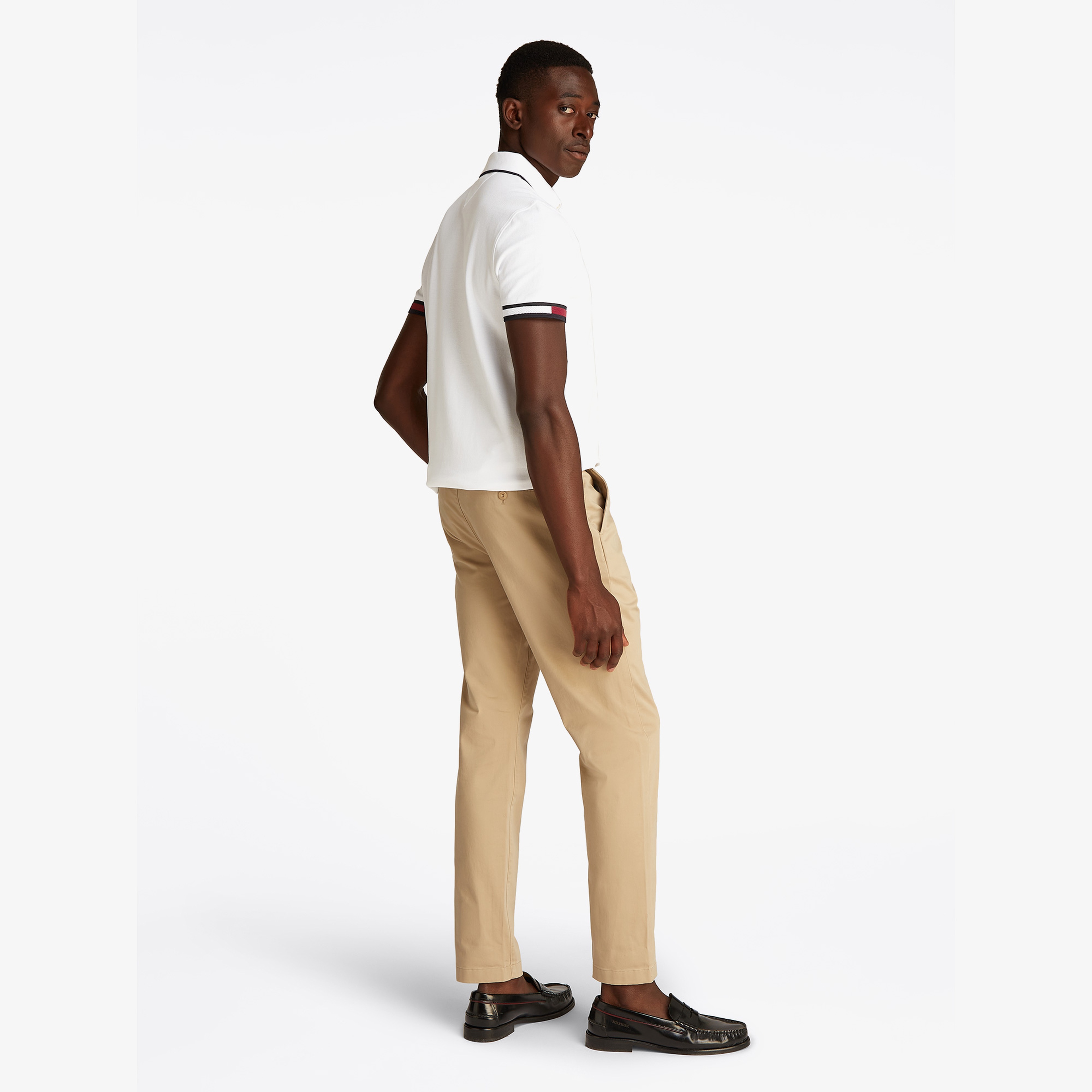 Tommy Hilfiger Erkek Beyaz Polo