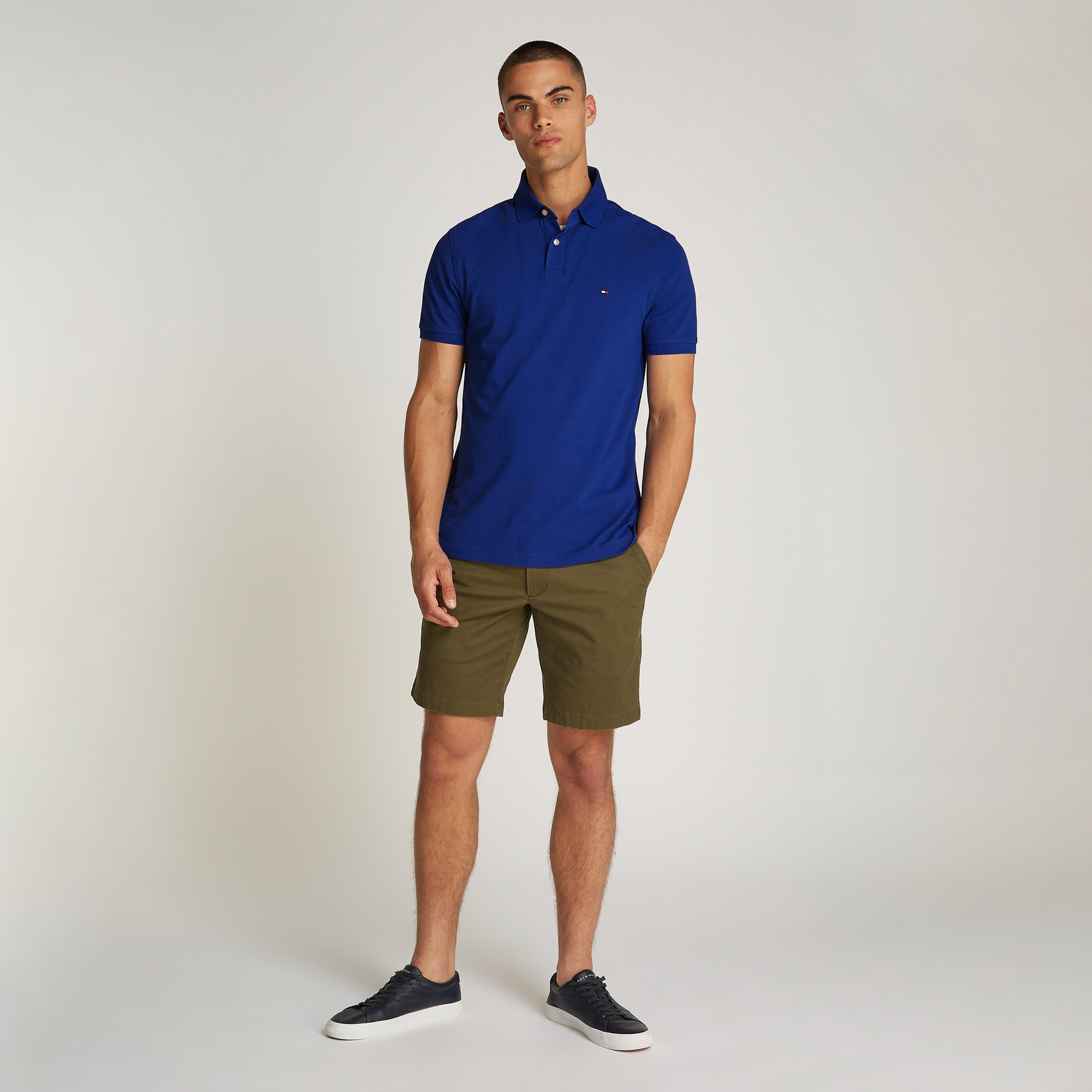 Tommy Hilfiger Erkek Mavi Polo