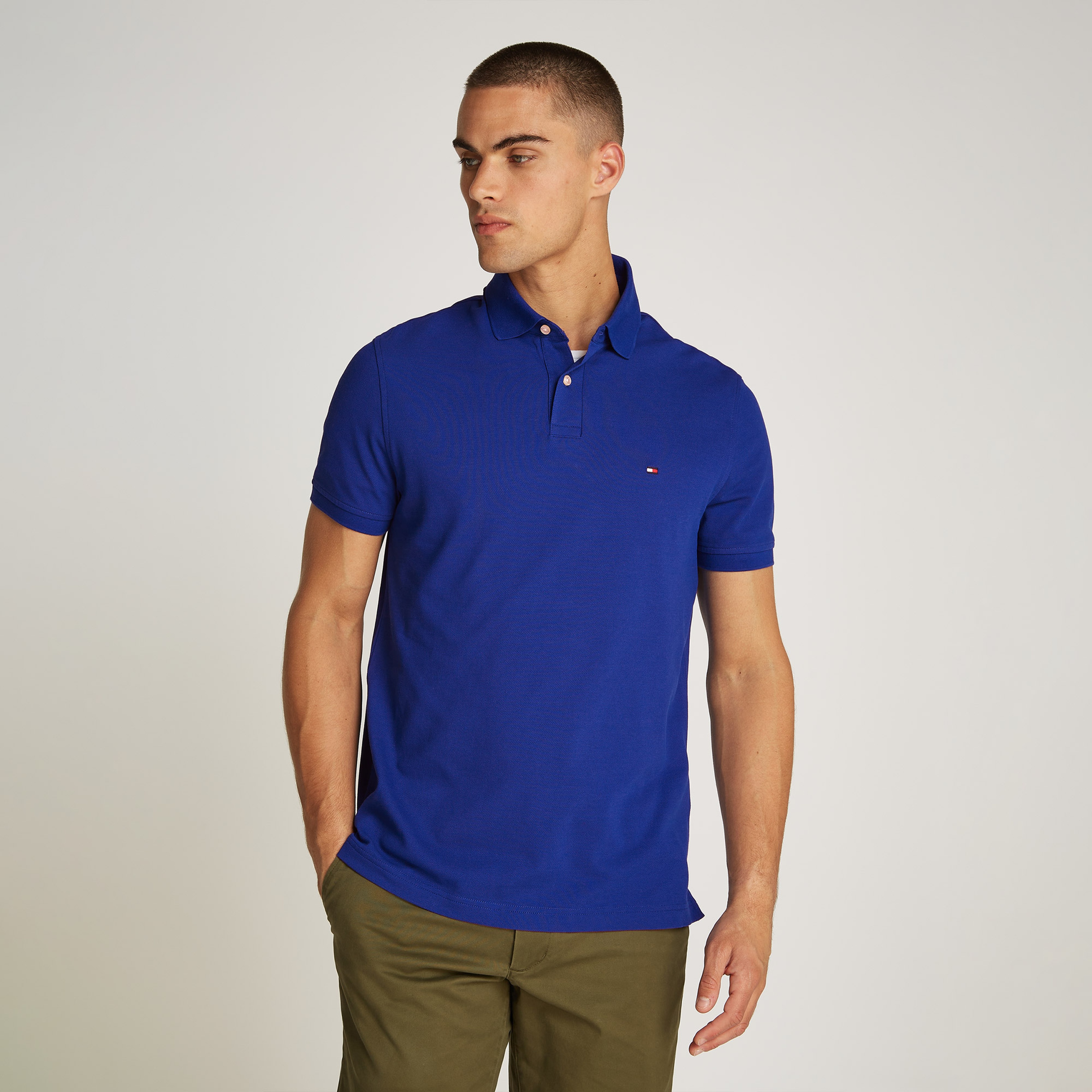 Tommy Hilfiger Erkek Mavi Polo