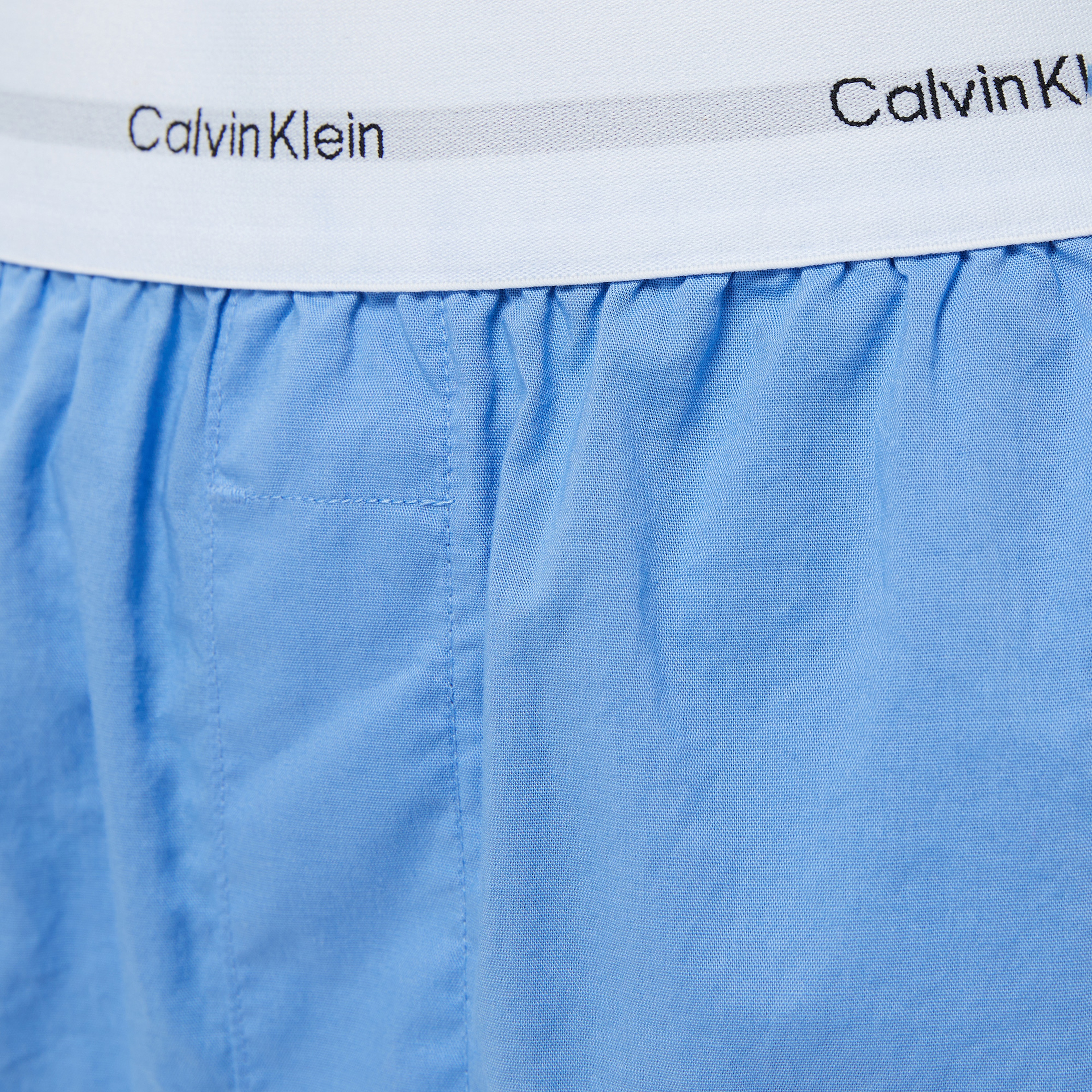 Calvin Klein Logo Wb Poplin Kadın Mavi Şort
