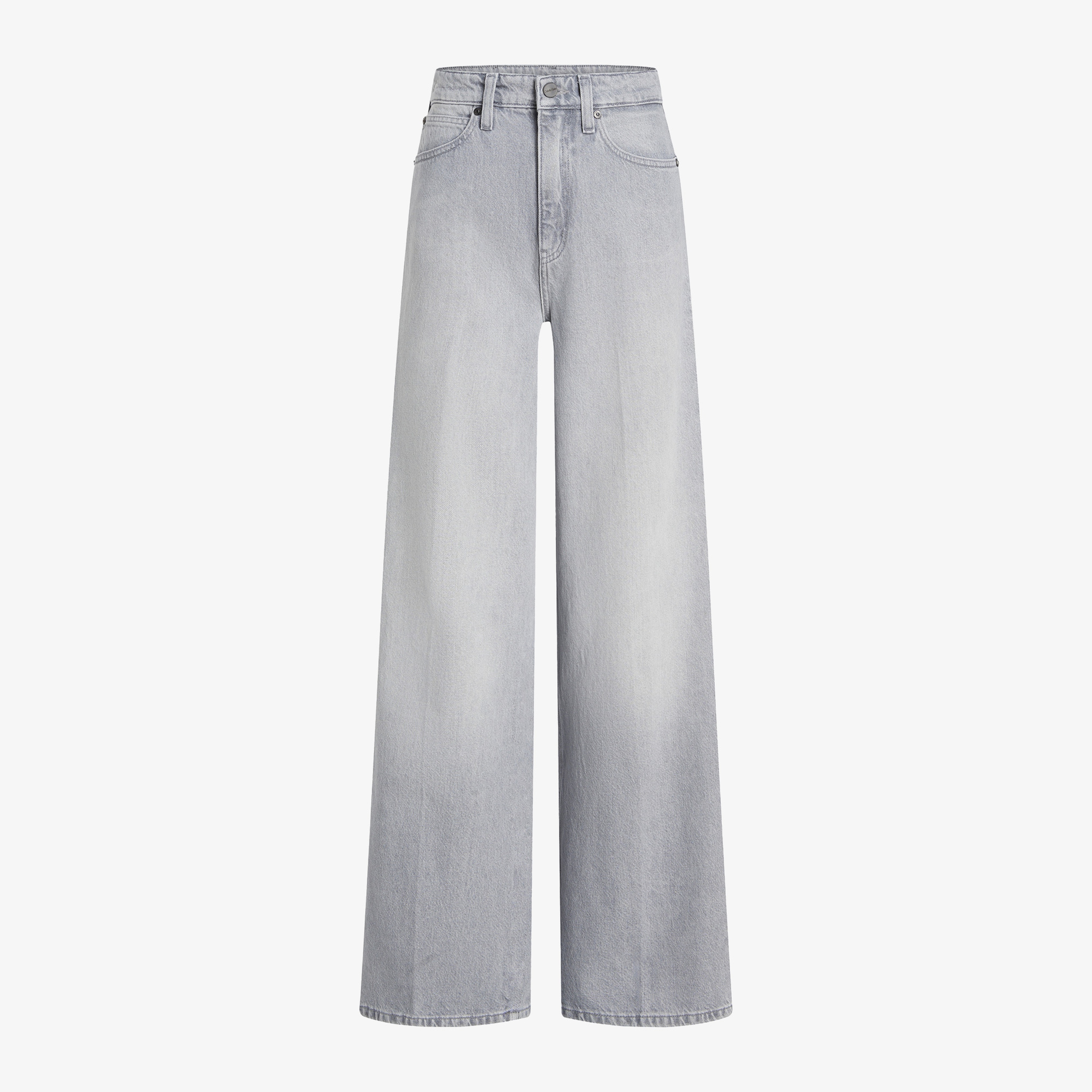 Calvin Klein Hr Wide - Mid Grey Kadın Lacivert Jean