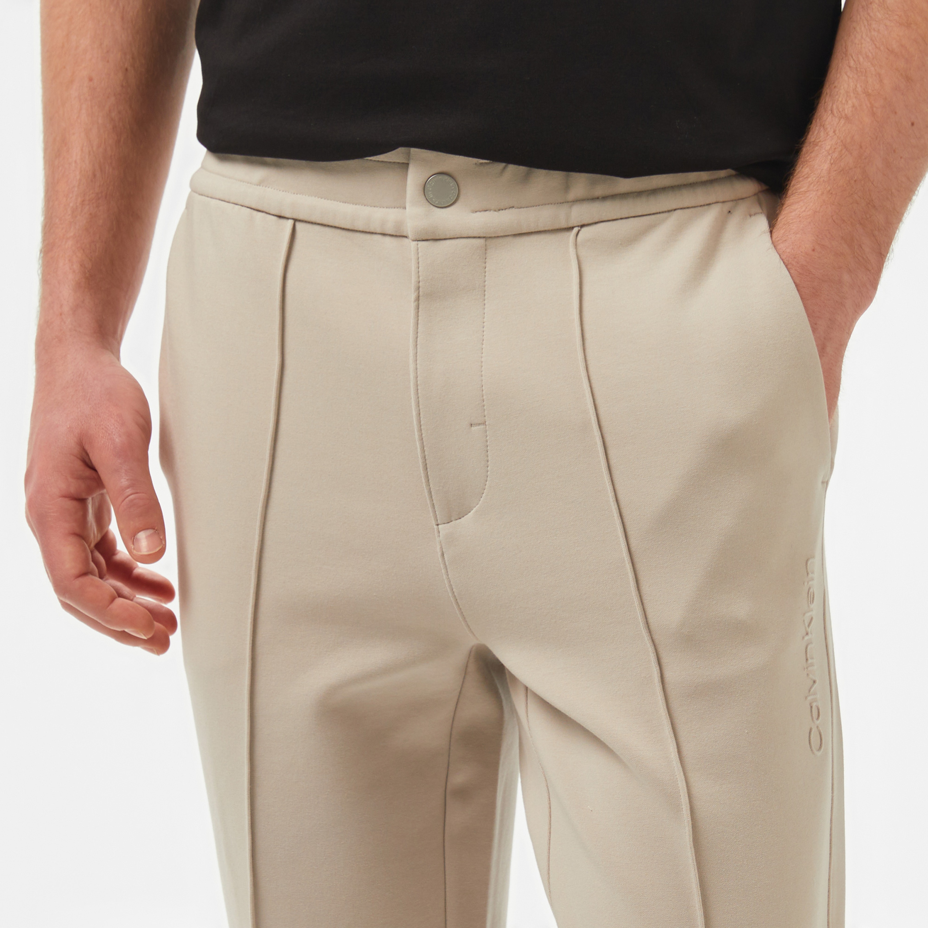 Calvin Klein Tech İnterlo Sweats Erkek Gri Eşofman Altı