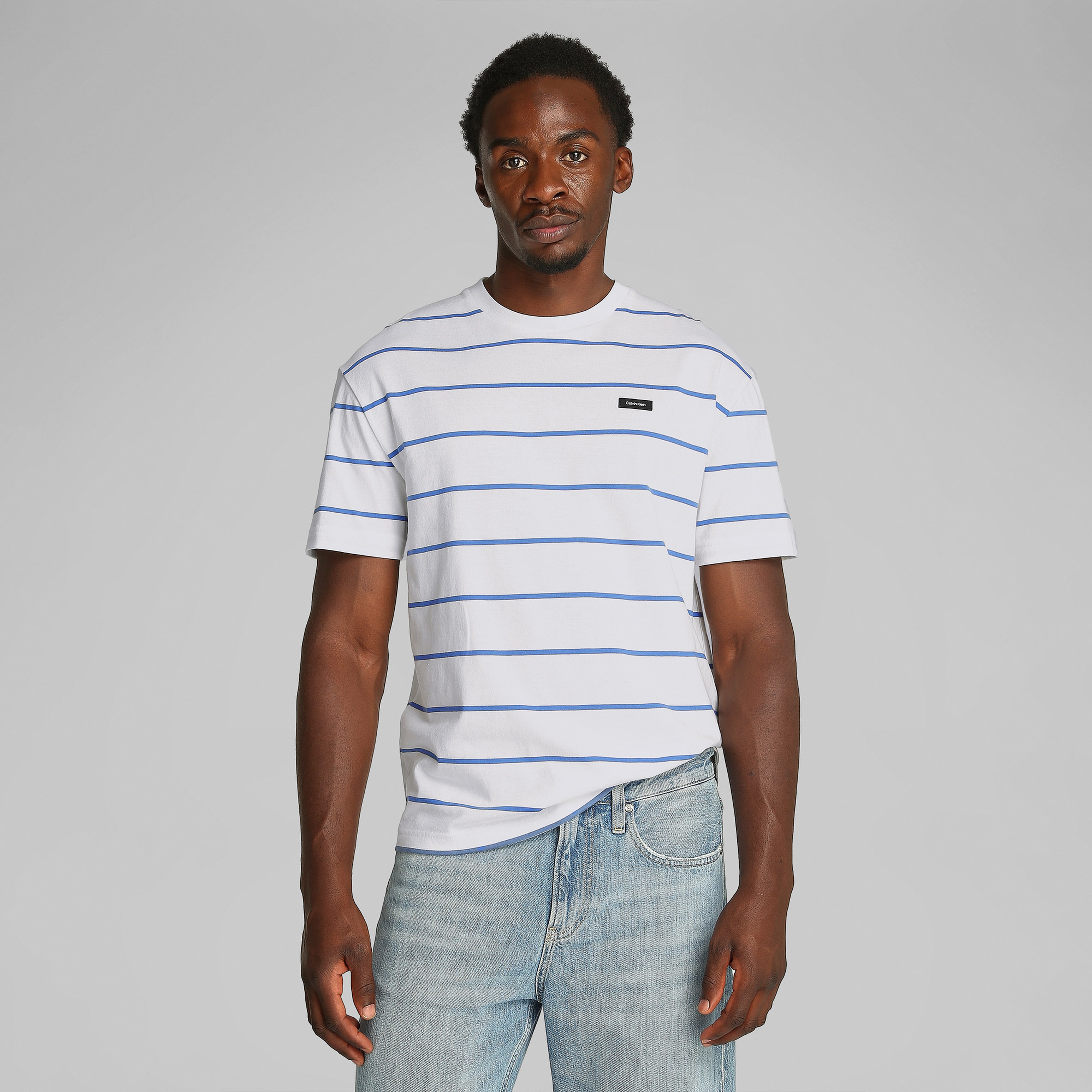 Calvin Klein Erkek Mavi T-Shirt