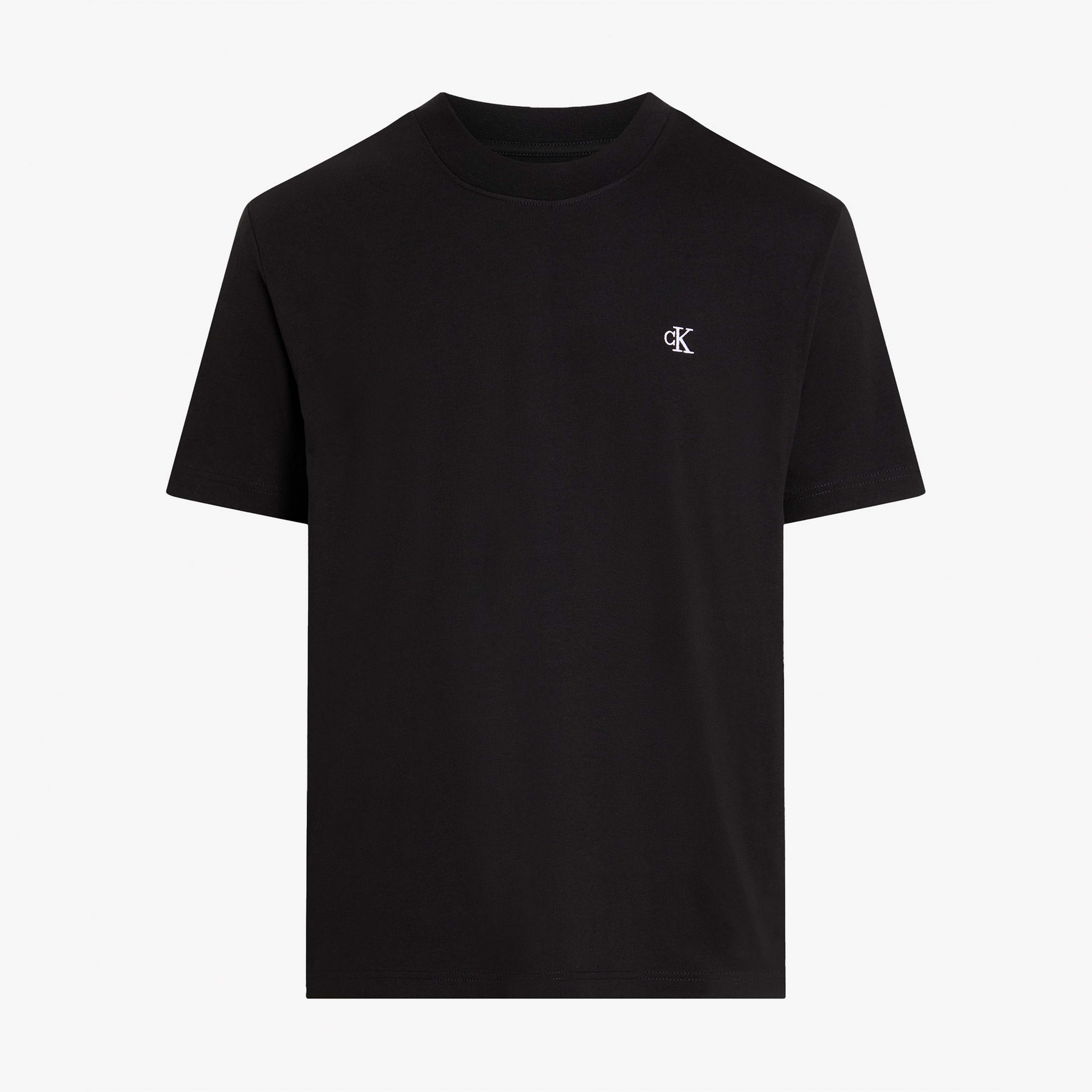 Calvin Klein Serif Font Graphic Erkek Siyah T-Shirt
