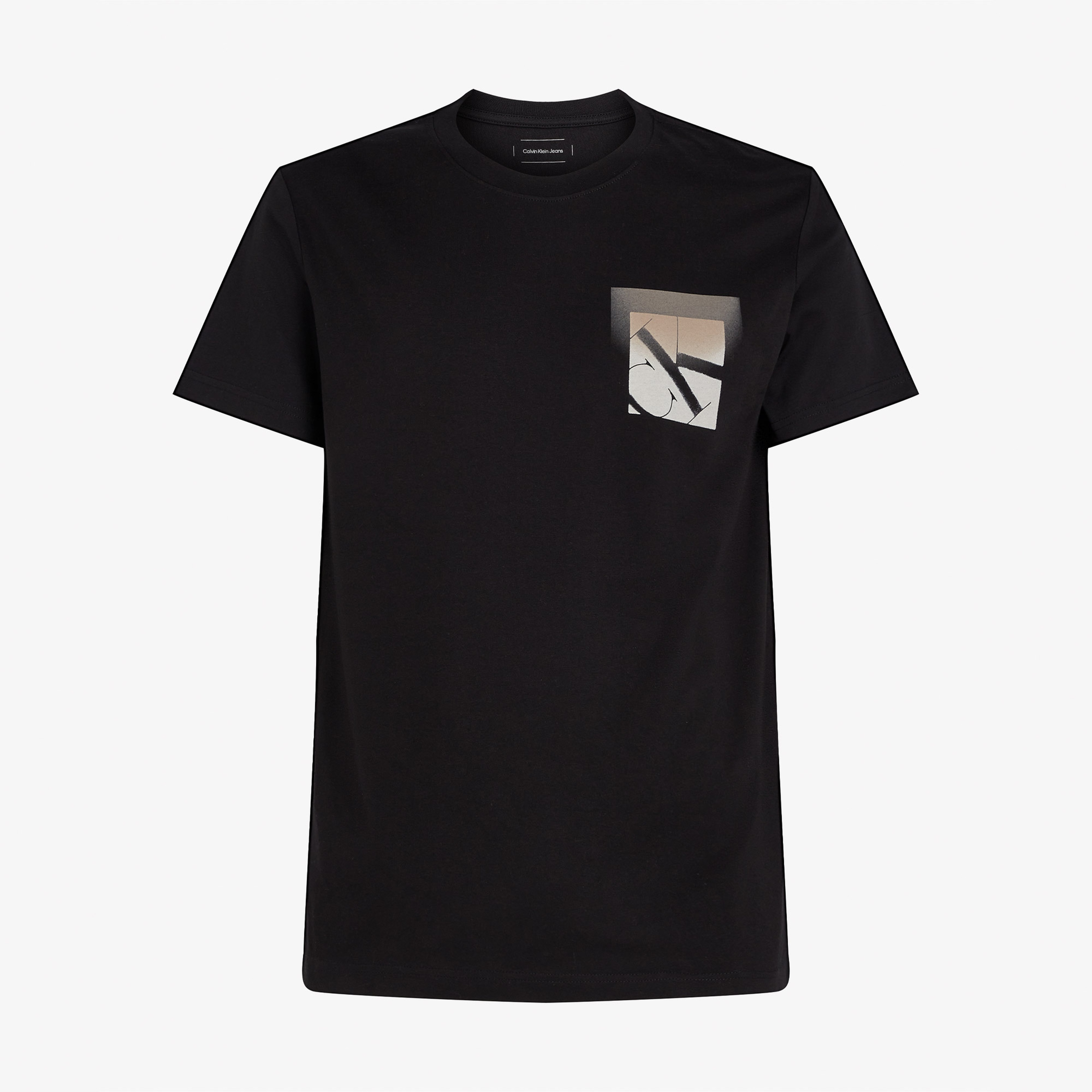 Calvin Klein Soft Box Monogram Erkek Siyah T-Shirt