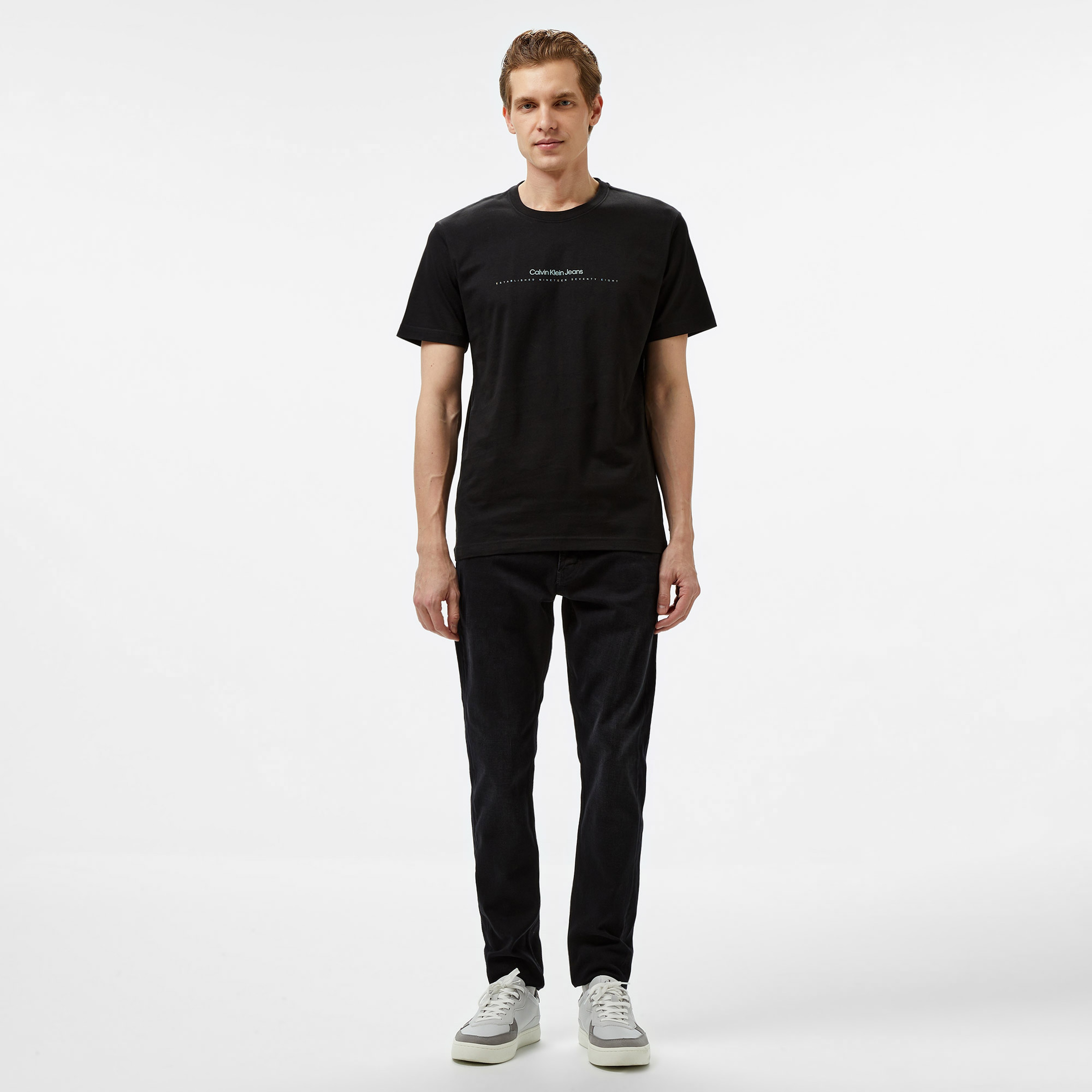 Calvin Klein Minimal Logo Erkek Siyah T-Shirt