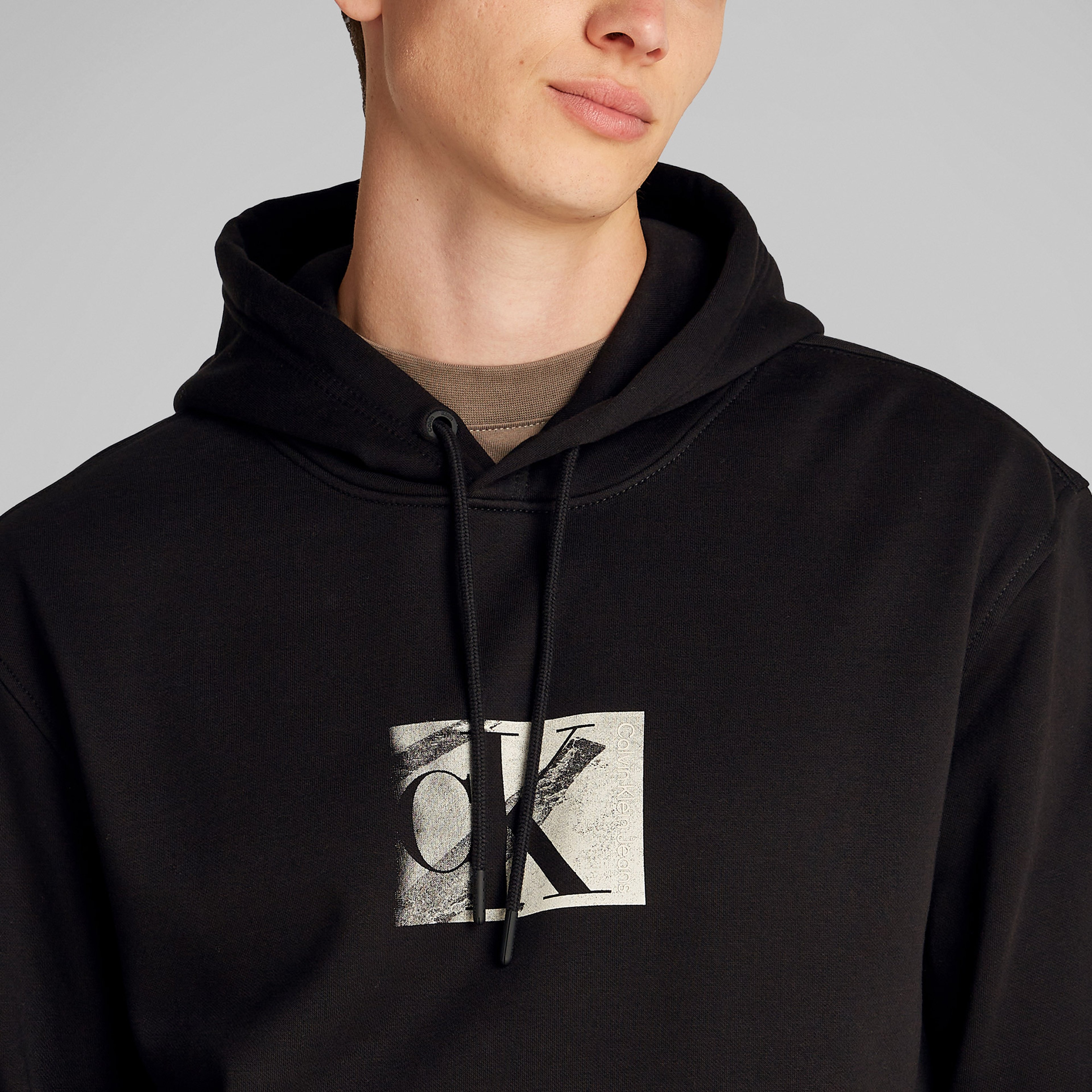Calvin Klein Small Box Erkek Siyah Sweatshirt