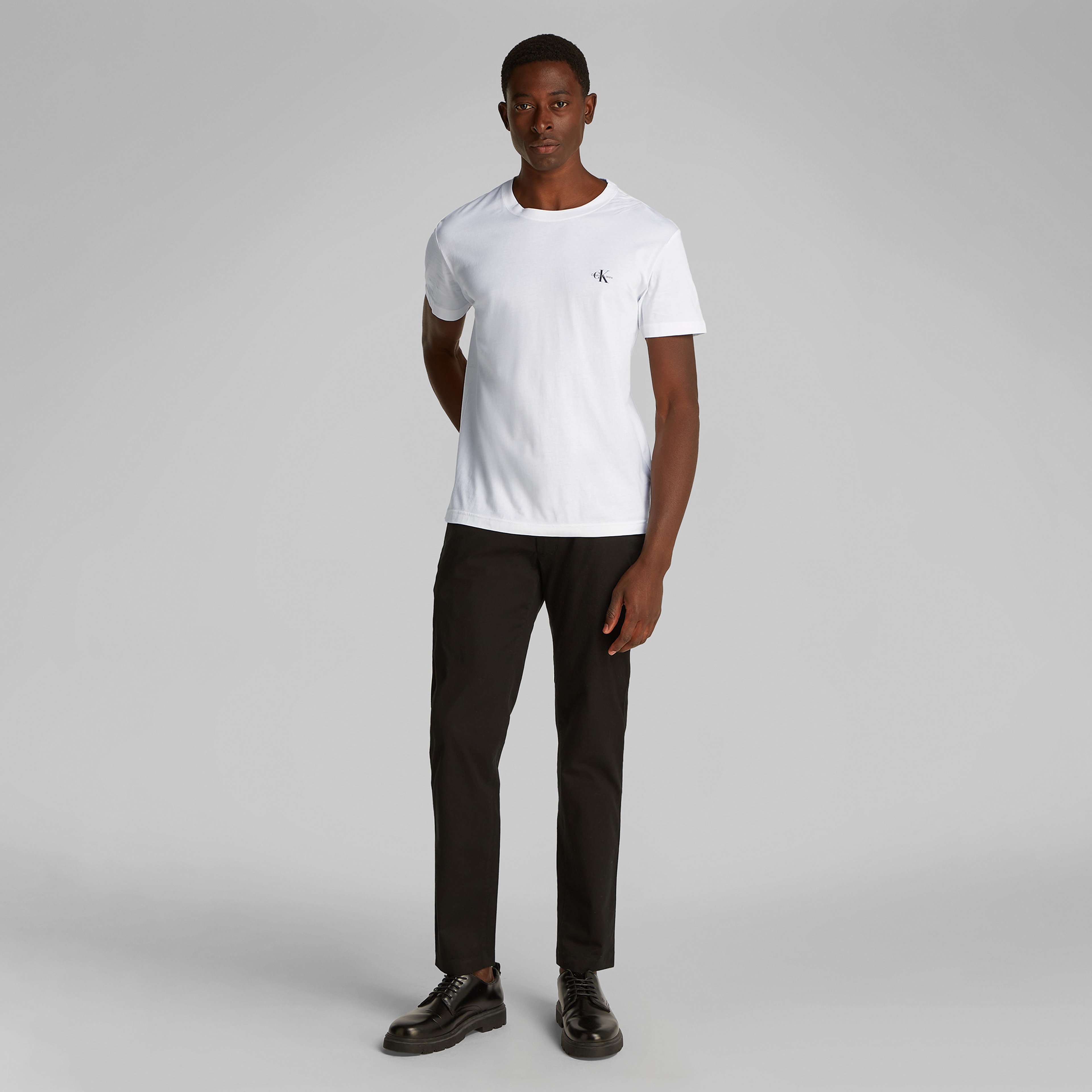Calvin Klein 2'li Monologo Erkek Beyaz T-Shirt