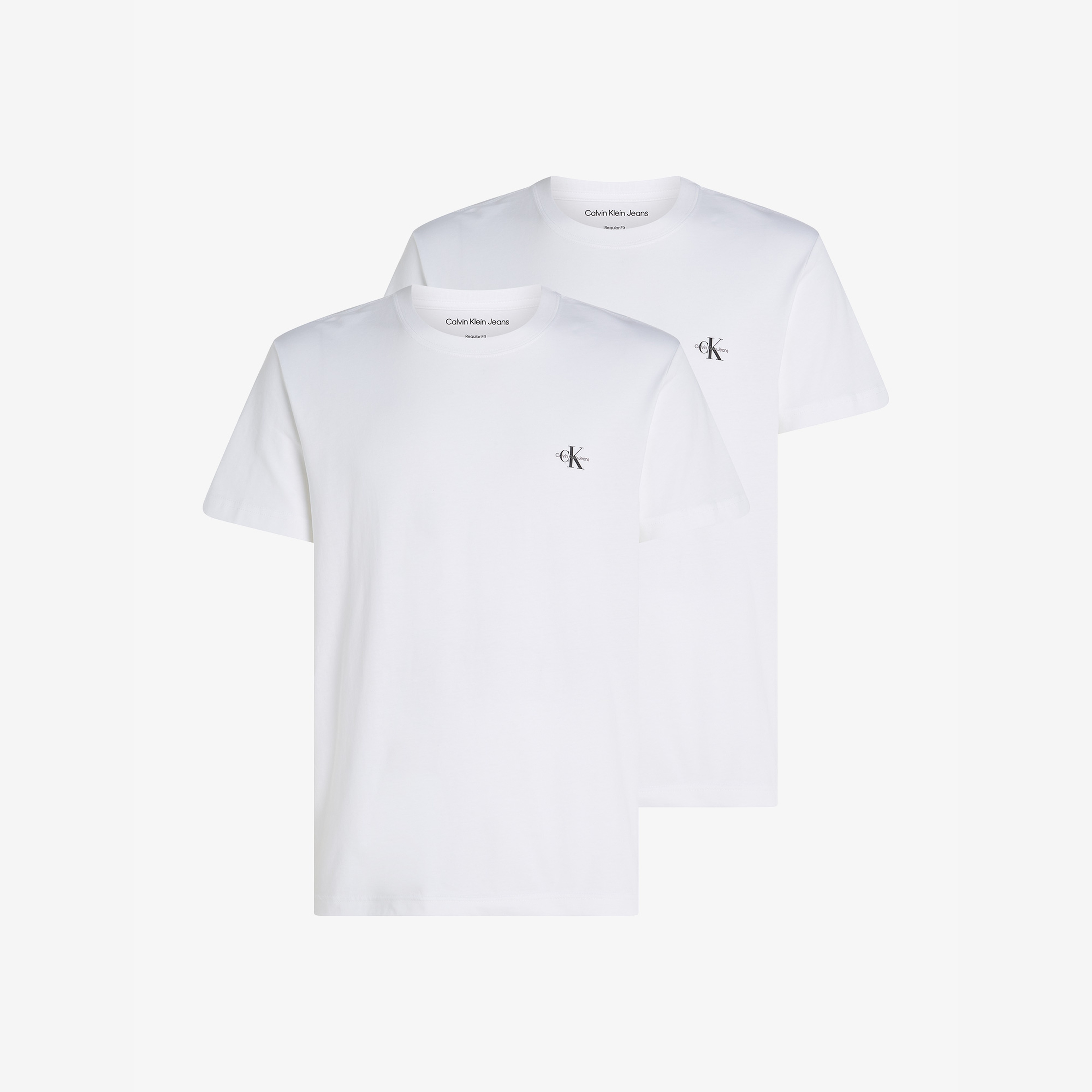 Calvin Klein 2'li Monologo Erkek Beyaz T-Shirt