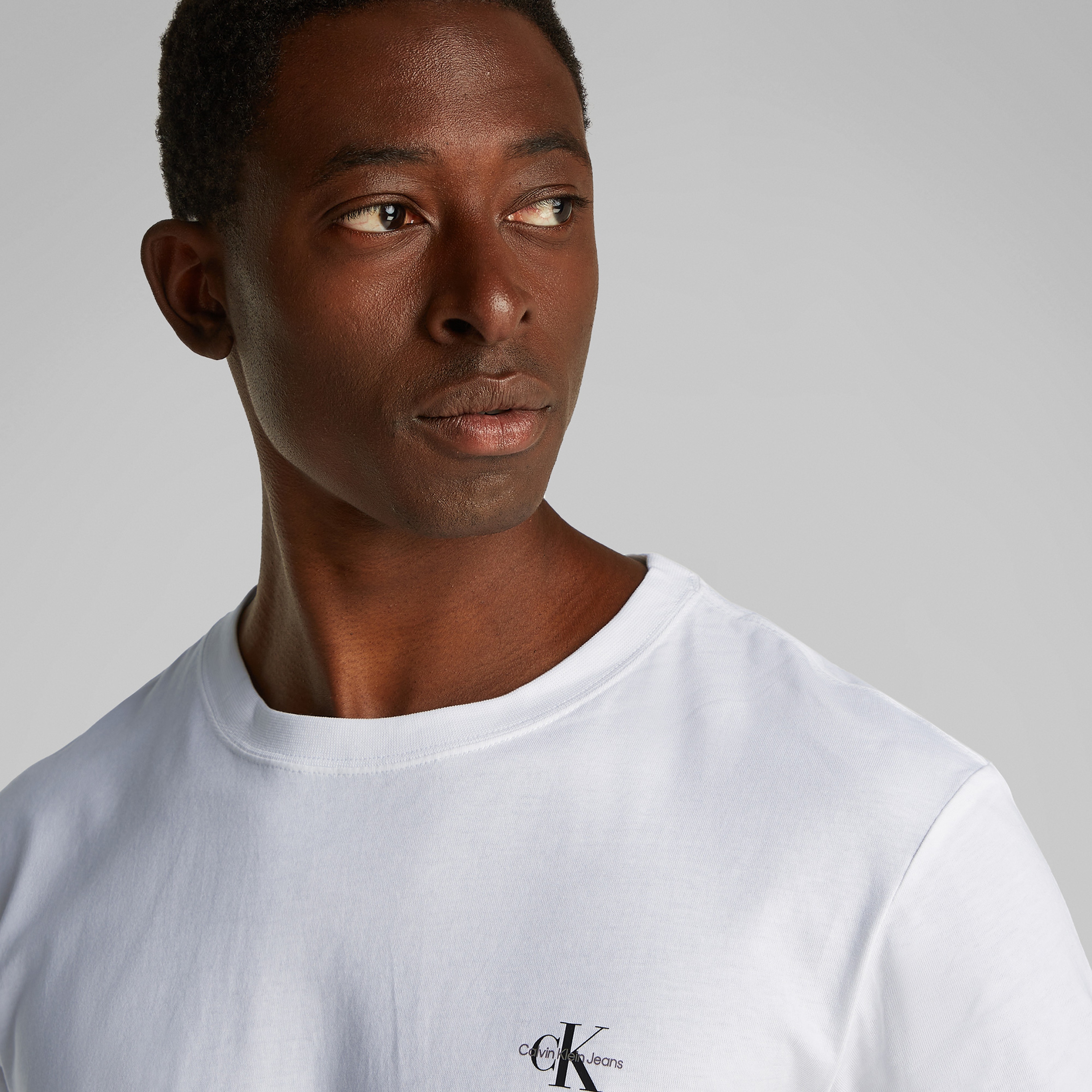 Calvin Klein 2'li Monologo Erkek Beyaz T-Shirt