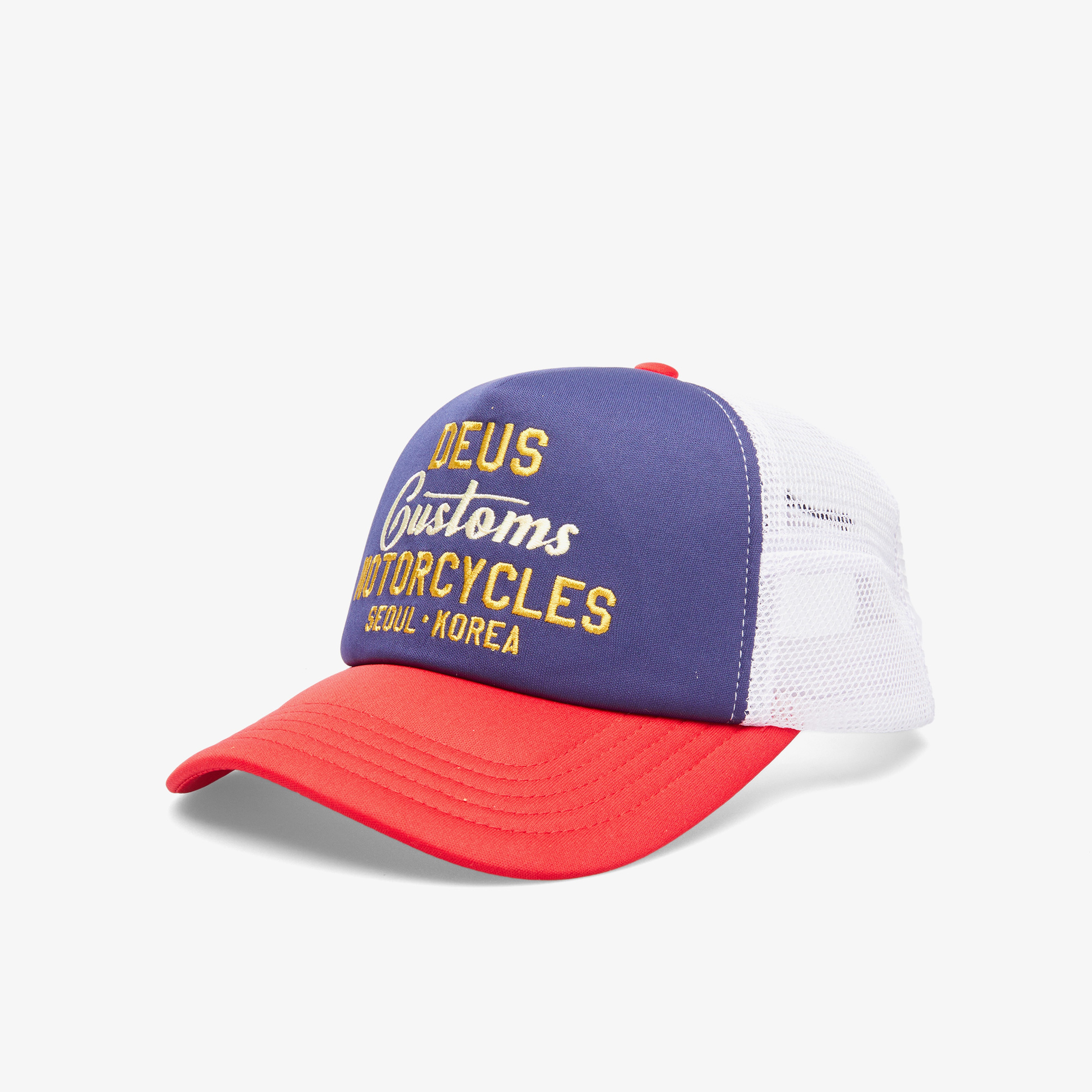 Deus Ex Machina Kamli Trucker Erkek Lacivert Şapka