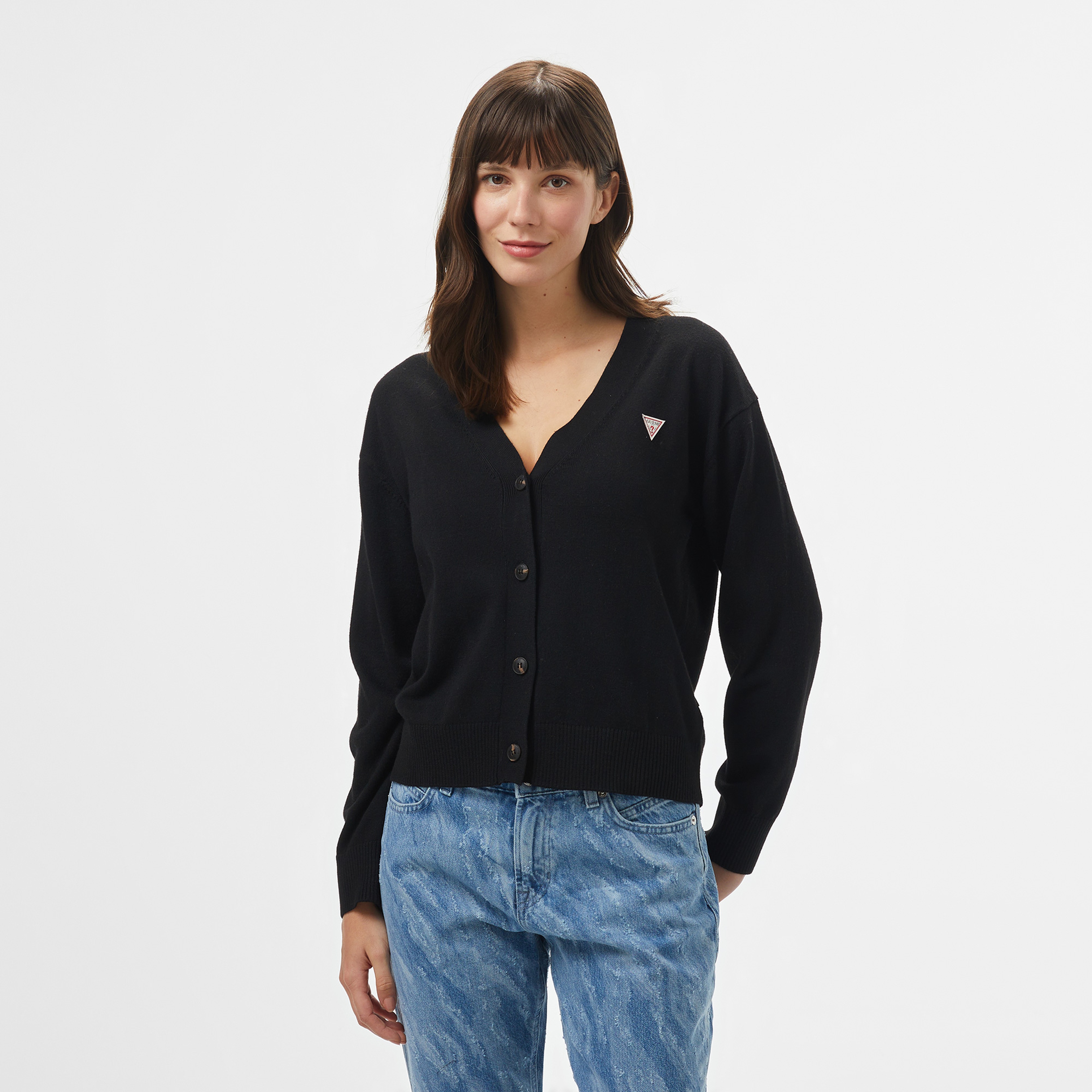 Guess Kadın Siyah Triko