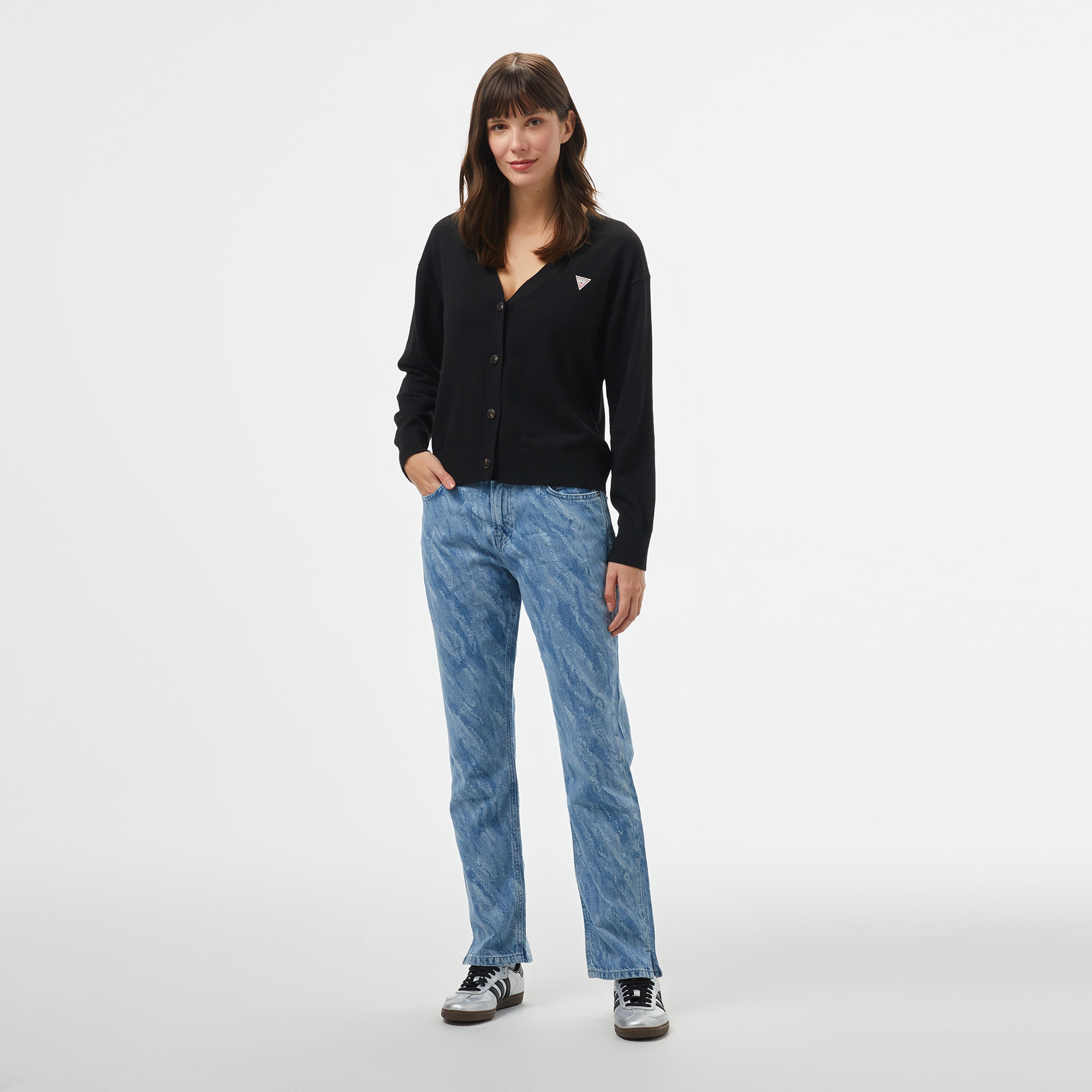 Guess Kadın Siyah Triko