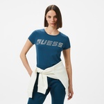 Guess Kiara Org 270 Kadın Mavi T-Shirt