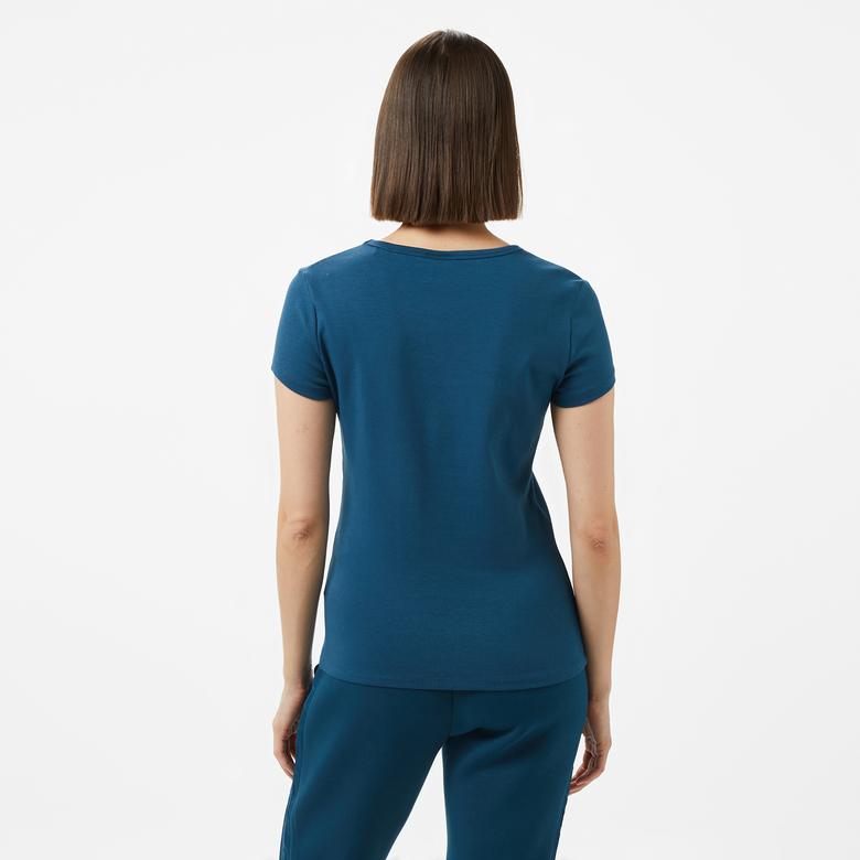 Guess Kiara Org 270 Kadın Mavi T-Shirt