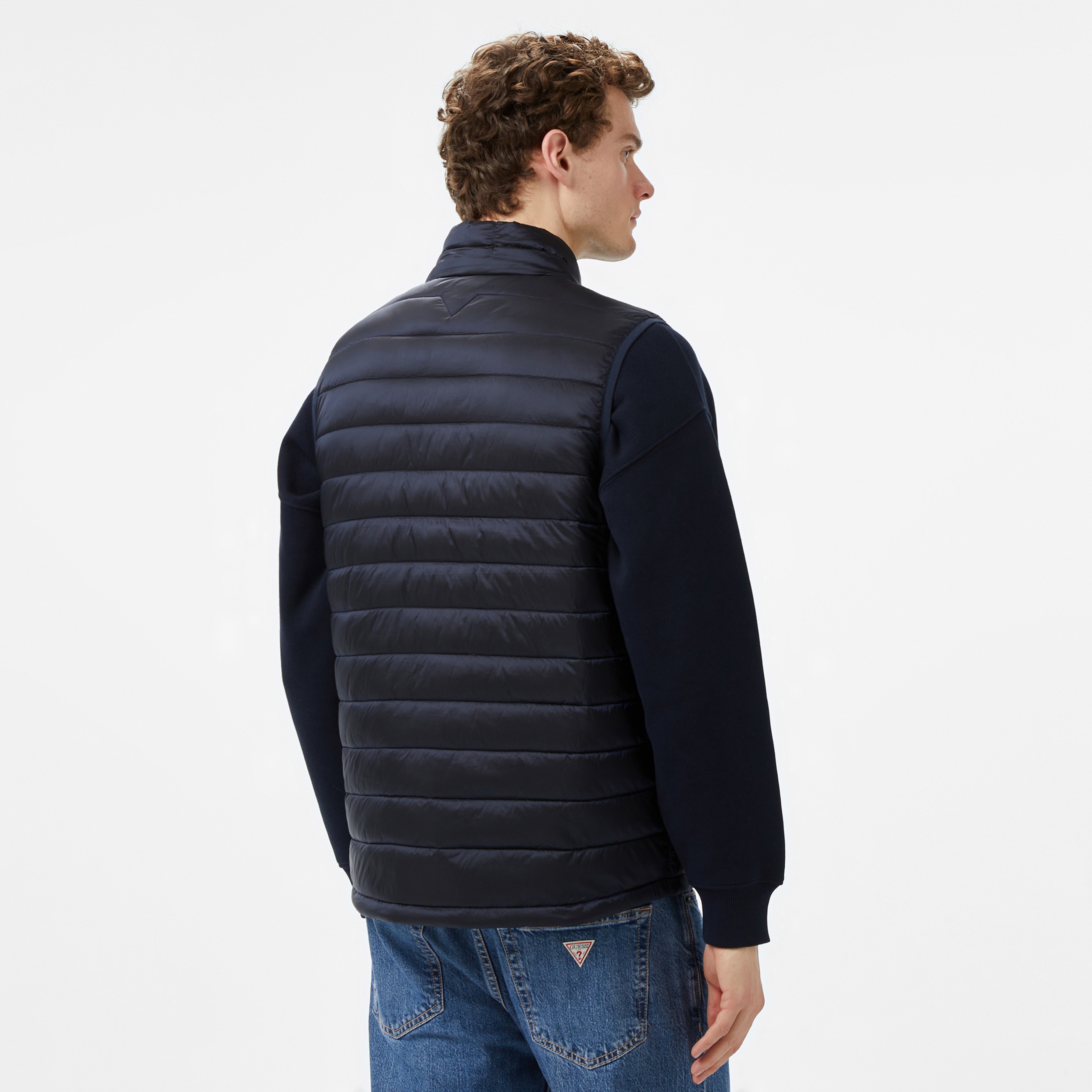 Guess Erkek Lacivert Yelek