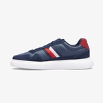 Tommy Hilfiger Light Cupsole Lth Mix Stripes Erkek Lacivert Sneaker